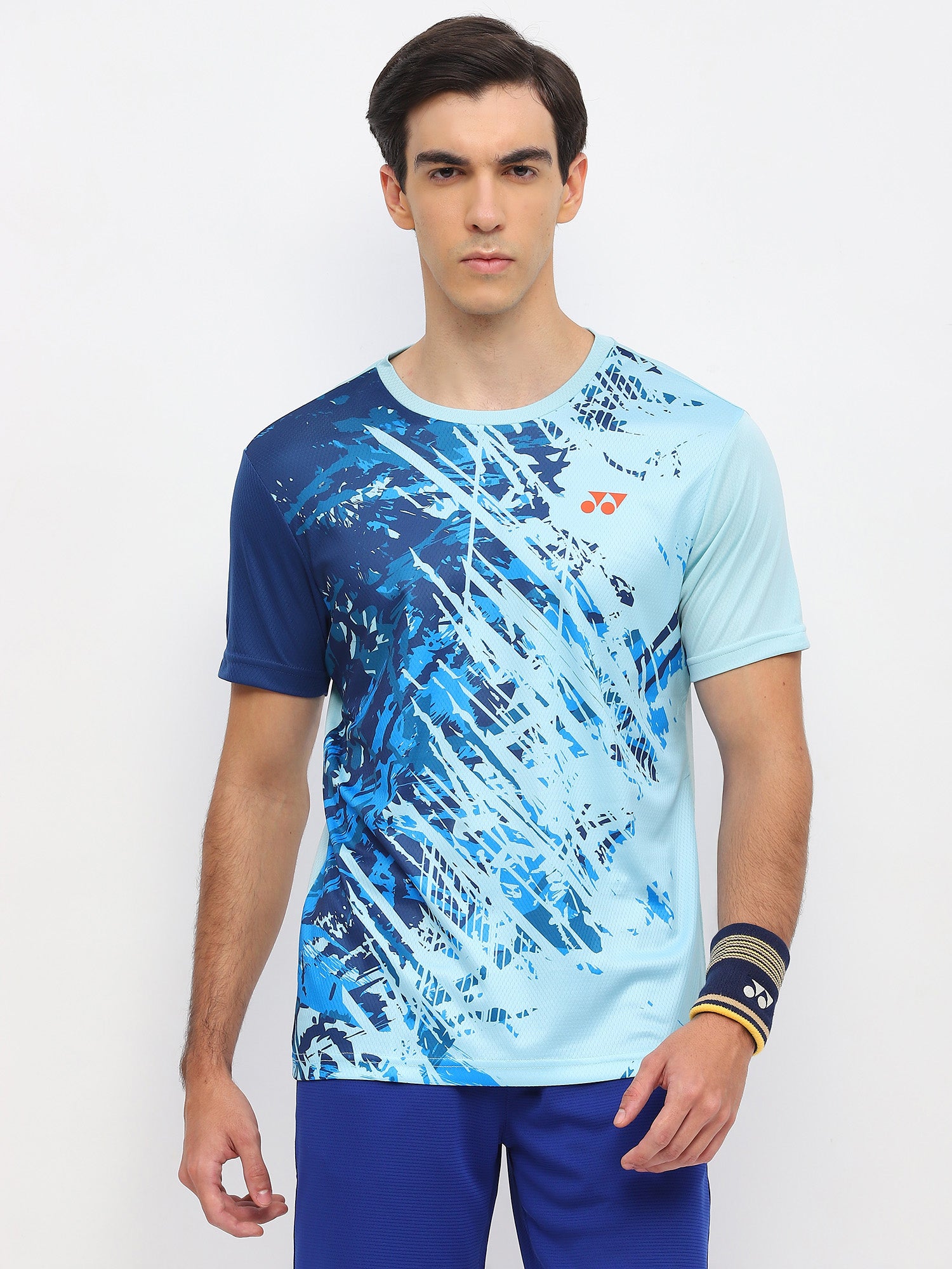 Yonex 2965 Mens Round Neck T-Shirt Apparel Sea Angle