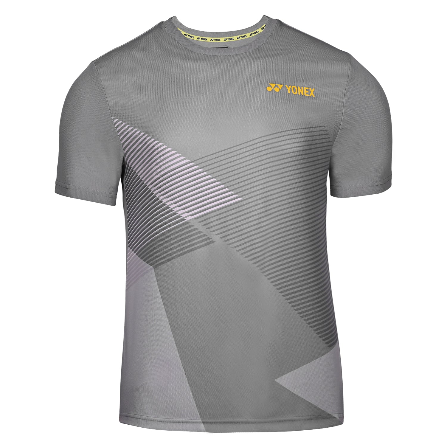 Yonex 2685 Mens Round Neck T-Shirt Apparel Formal Grey