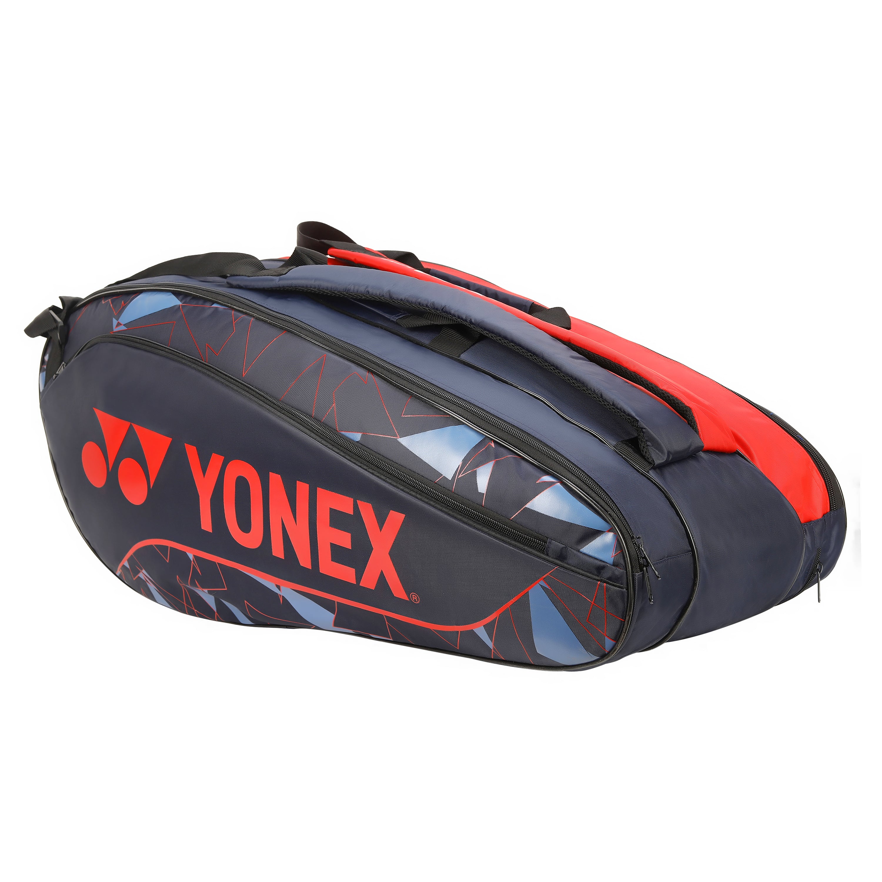 Yonex 2329 T01 BT9 Badminton Kitbag (With Shoe Pocket) Indigo Fog Hyper Red