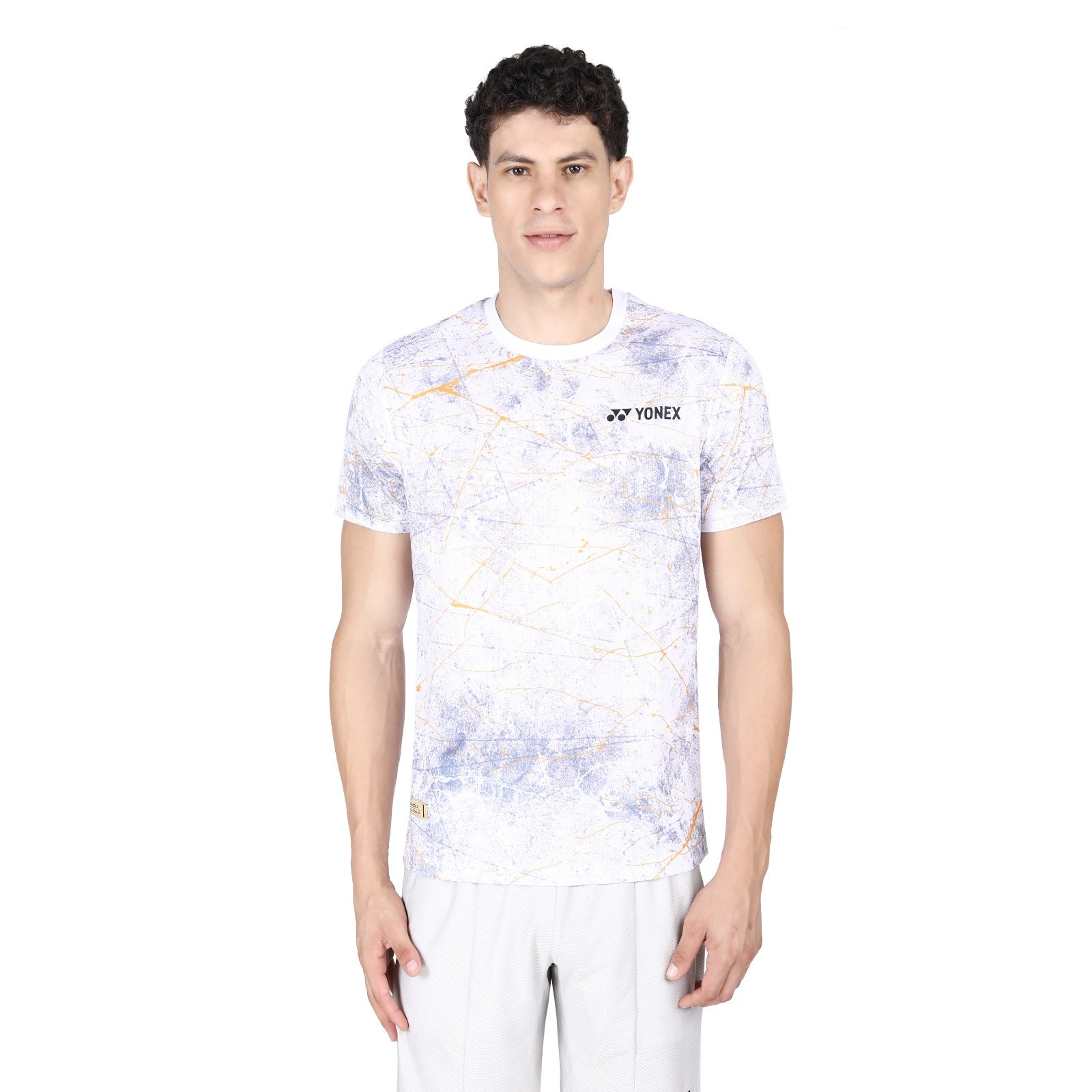 Yonex 2666 Mens Round Neck T-Shirt Apparel White