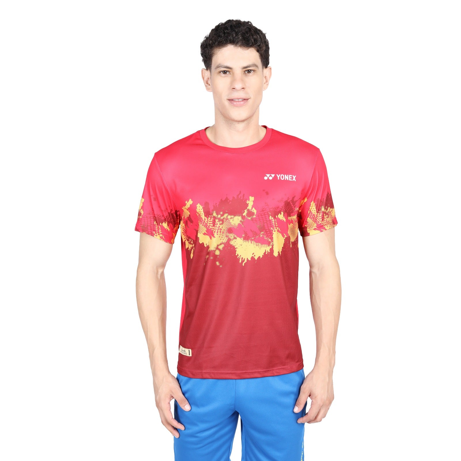 Yonex 2667 Mens Round Neck T-Shirt Apparel Viva Magenta