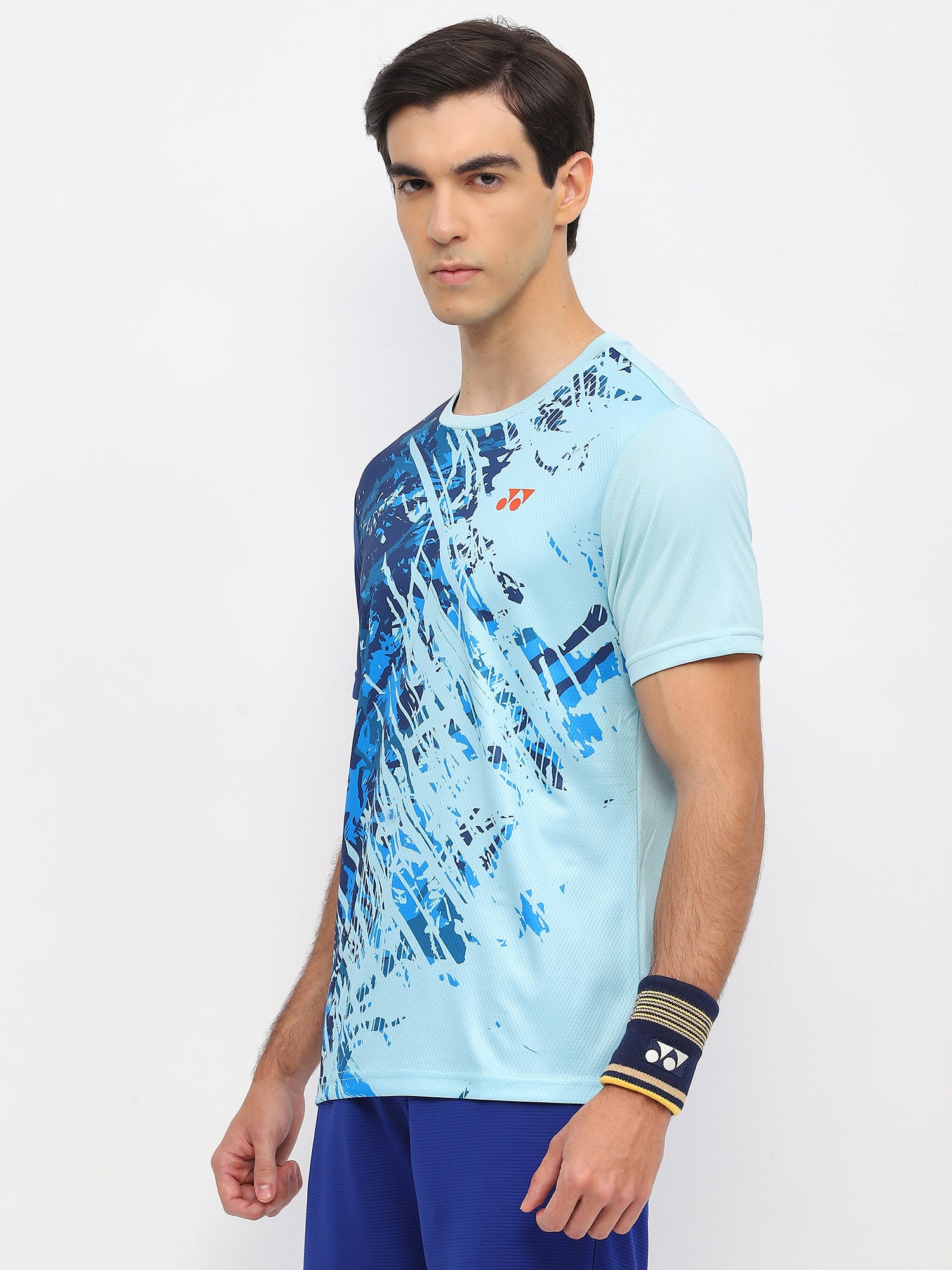 Yonex 2965 Mens Round Neck T-Shirt Apparel Sea Angle