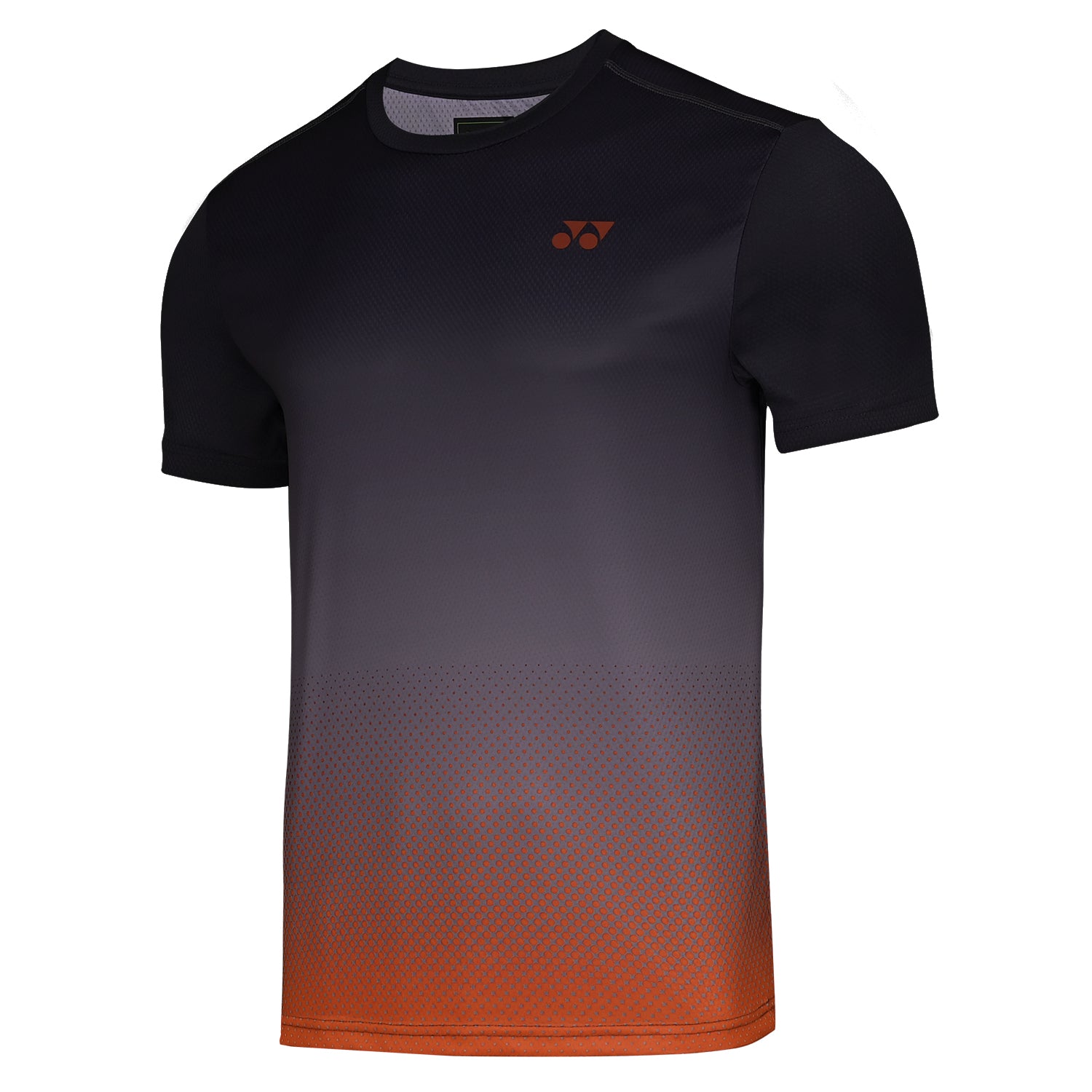 Yonex 2757 Mens Round Neck T-Shirt Apparel Jet Black Scarlet Lbis