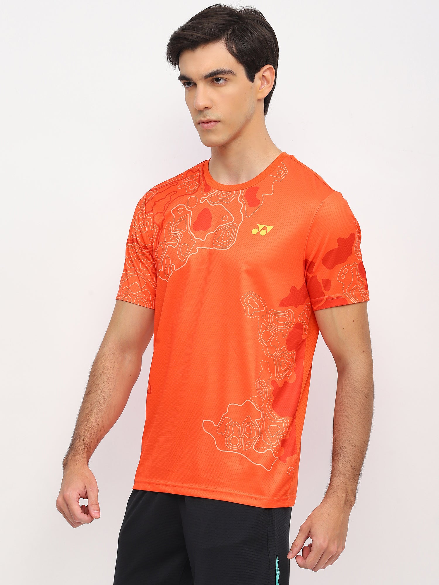 Yonex 2962 Mens Round Neck T-Shirt Apparel MANDARIN RED