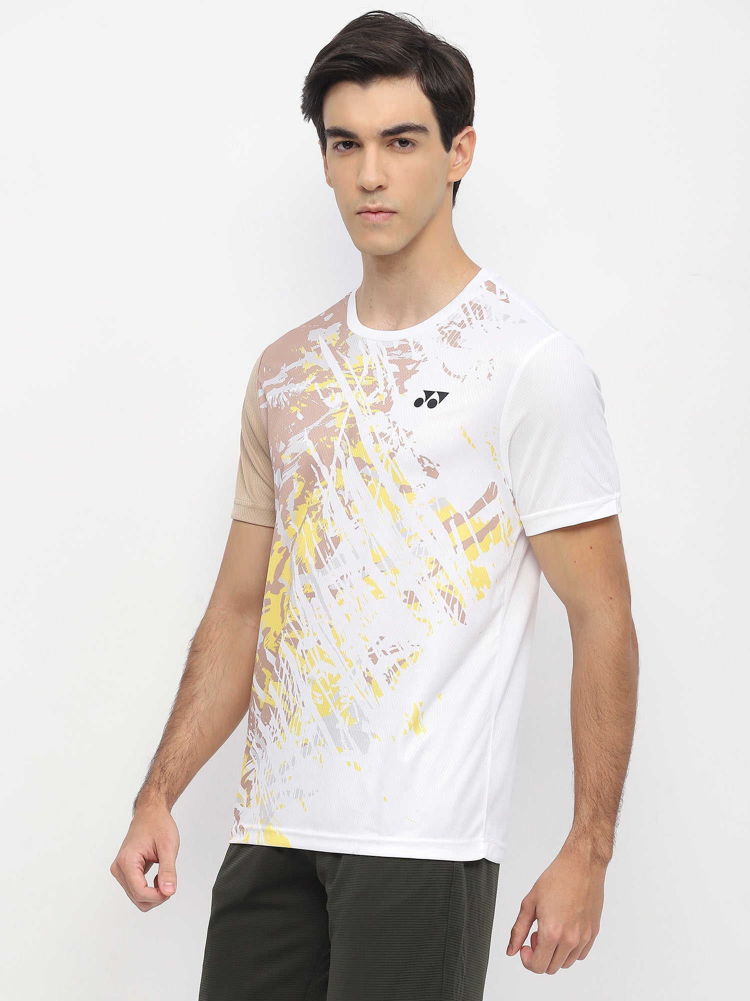 Yonex 2965 Mens Round Neck T-Shirt Apparel White