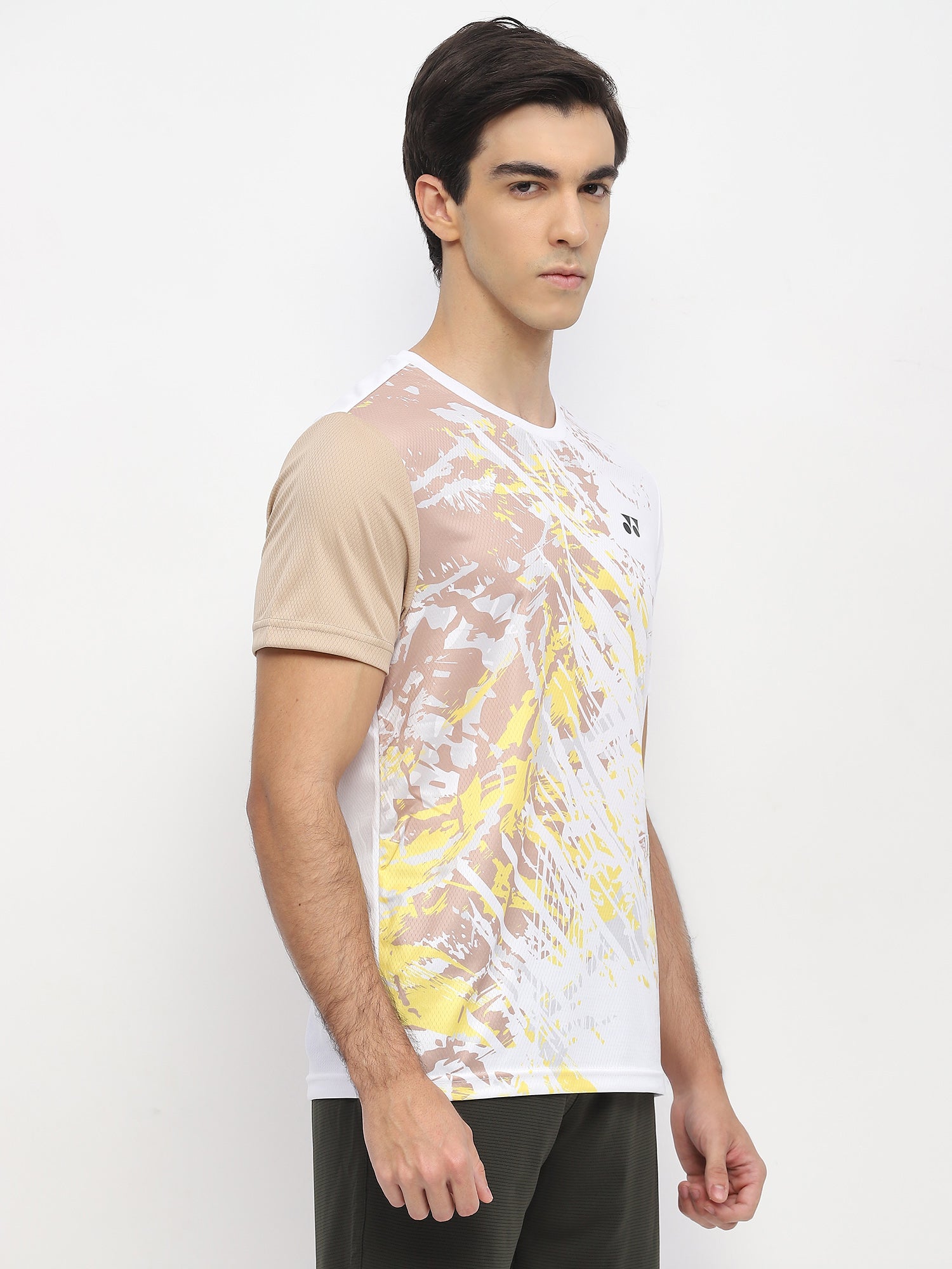 Yonex 2965 Mens Round Neck T-Shirt Apparel White