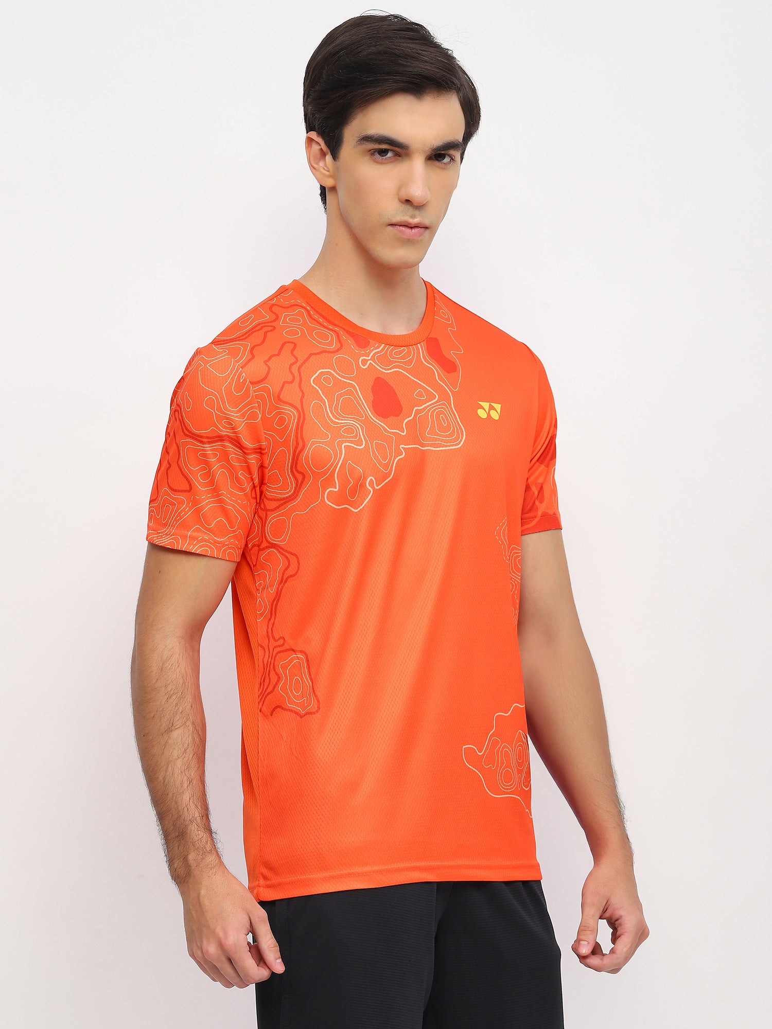 Yonex 2962 Mens Round Neck T-Shirt Apparel MANDARIN RED