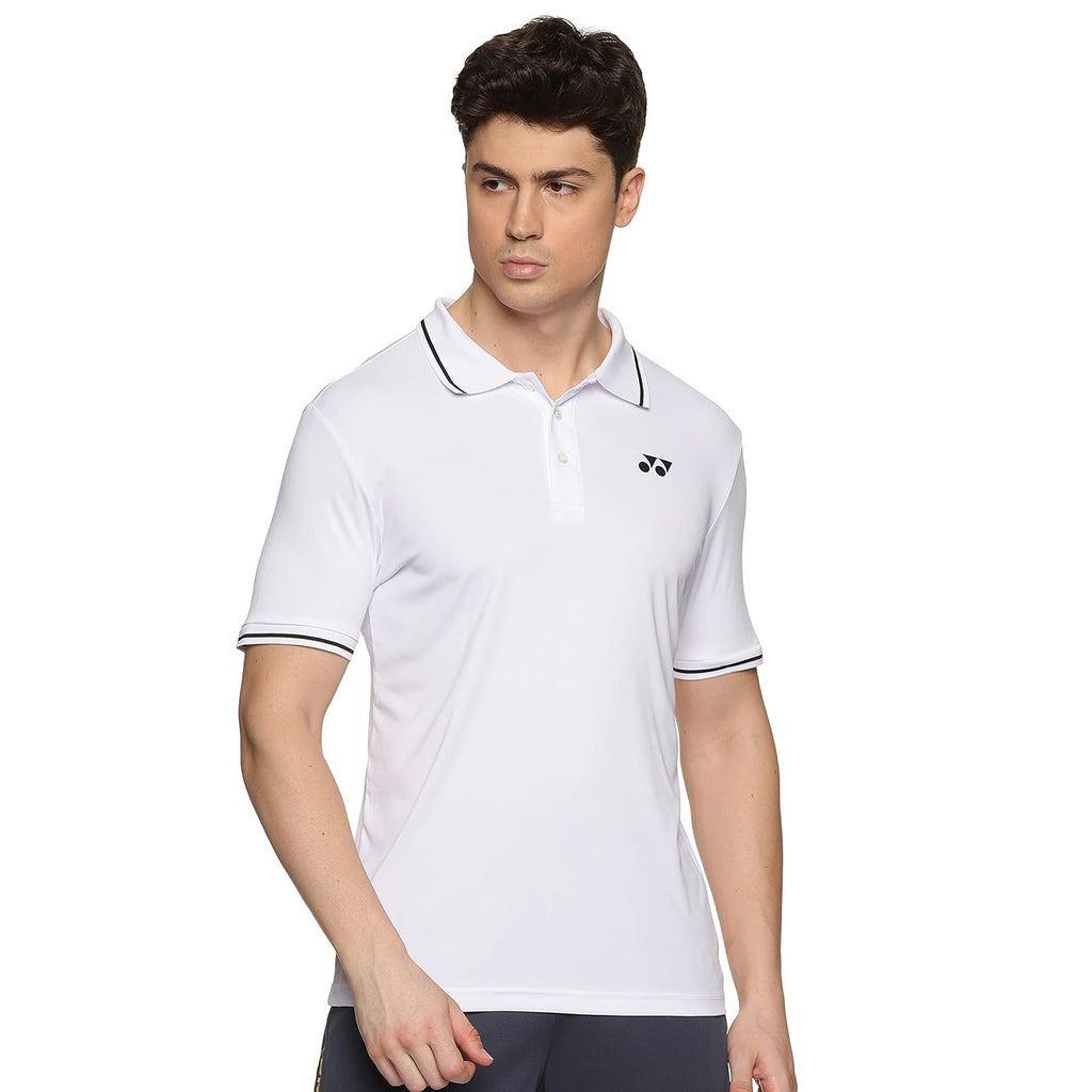 Yonex 2402 Mens Polo Collar T-Shirt Apparel White