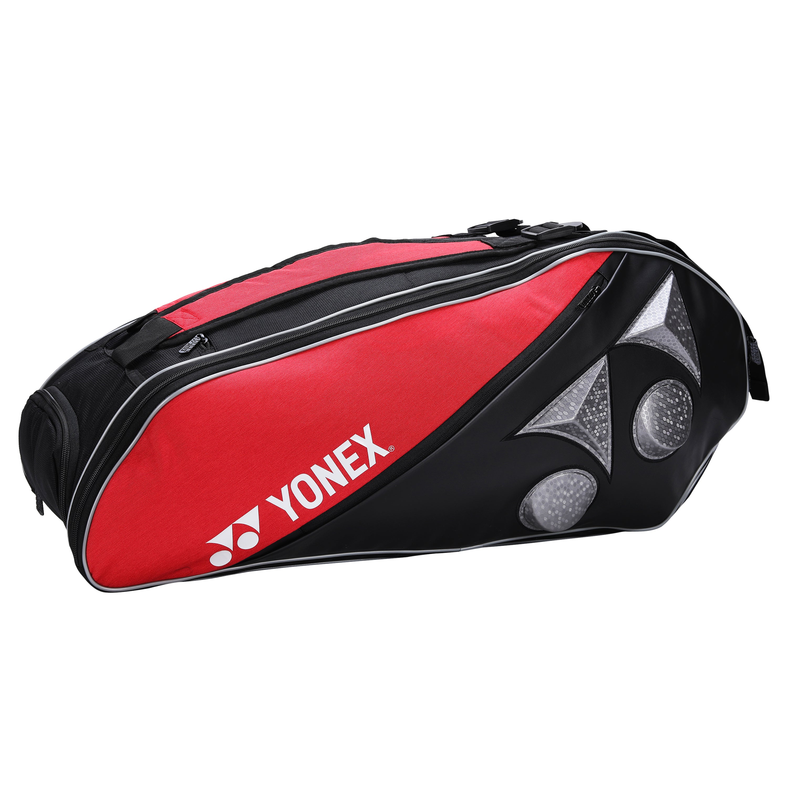 Yonex 22826-T-BT6 Badminton Kitbag (With Shoe Pocket) RED BLACK