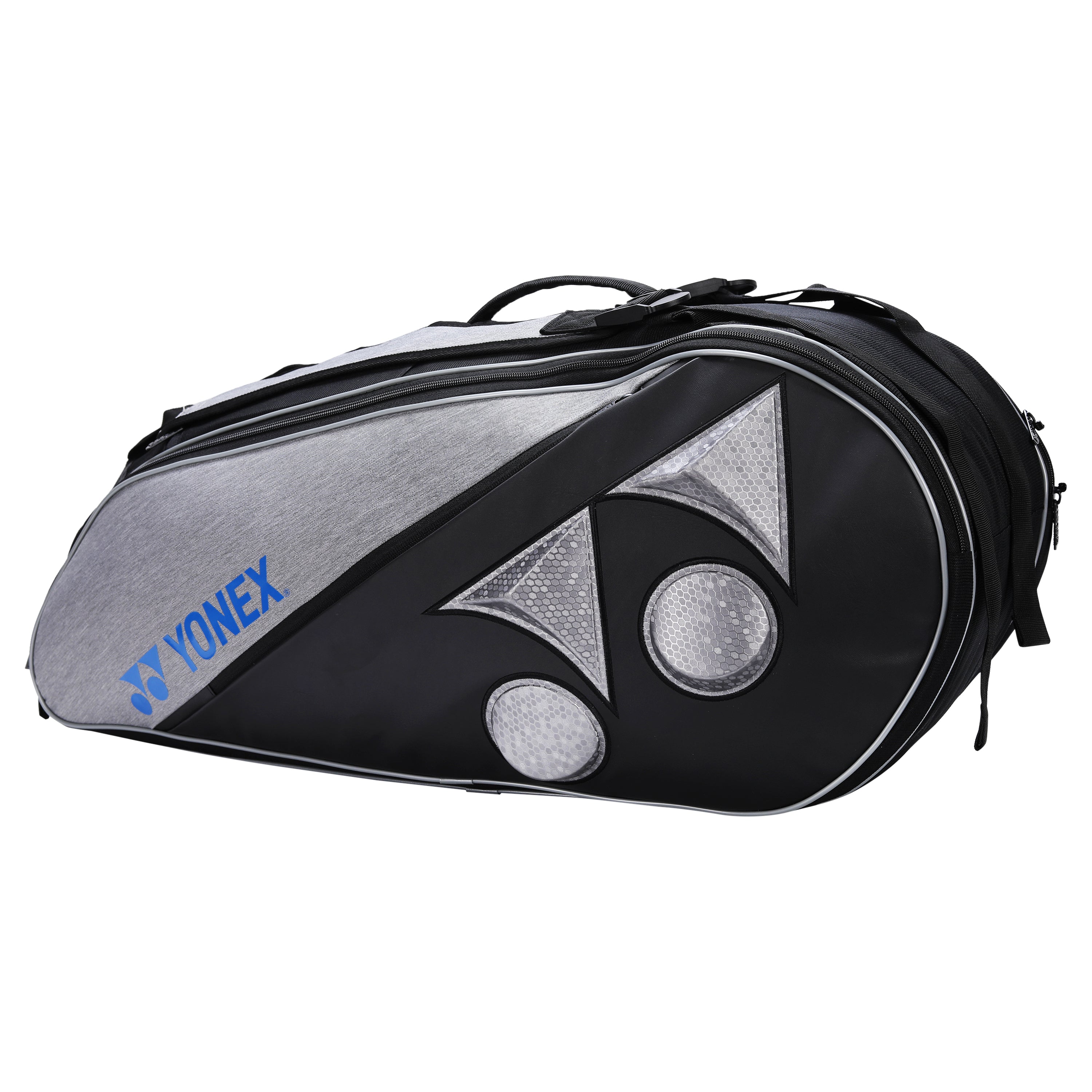 Yonex 22826-T-BT6 Badminton Kitbag (With Shoe Pocket) SILVER GRAY BLACK