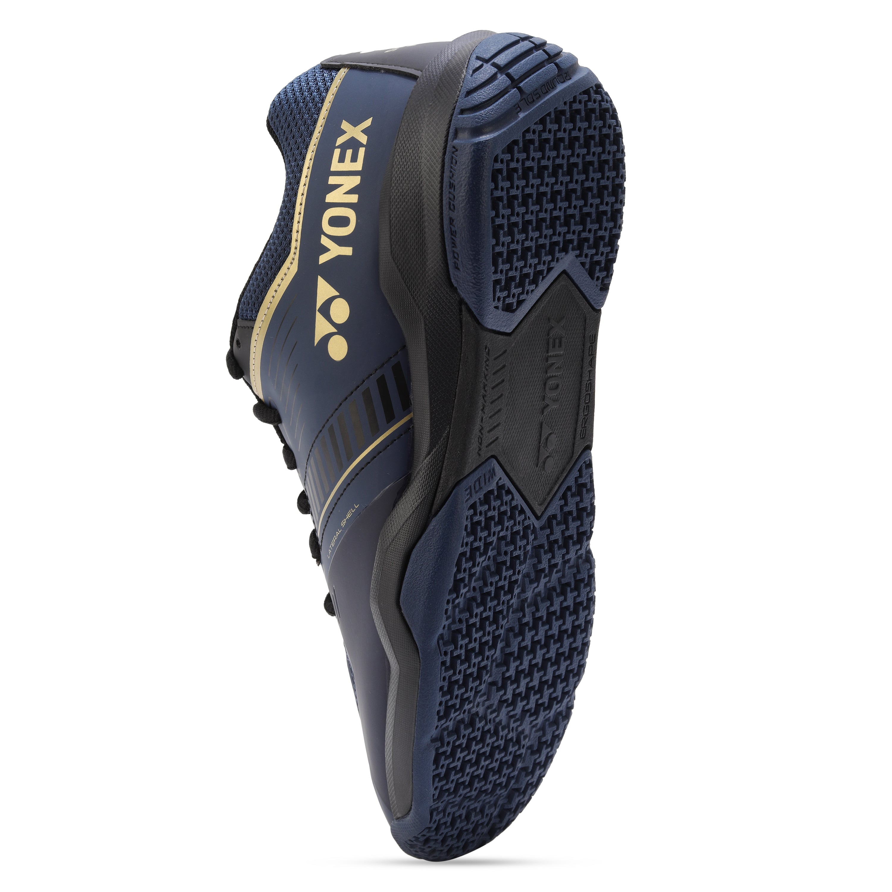 Yonex Strider Flow Wide Power Cushion Badminton Shoe Navy Gold
