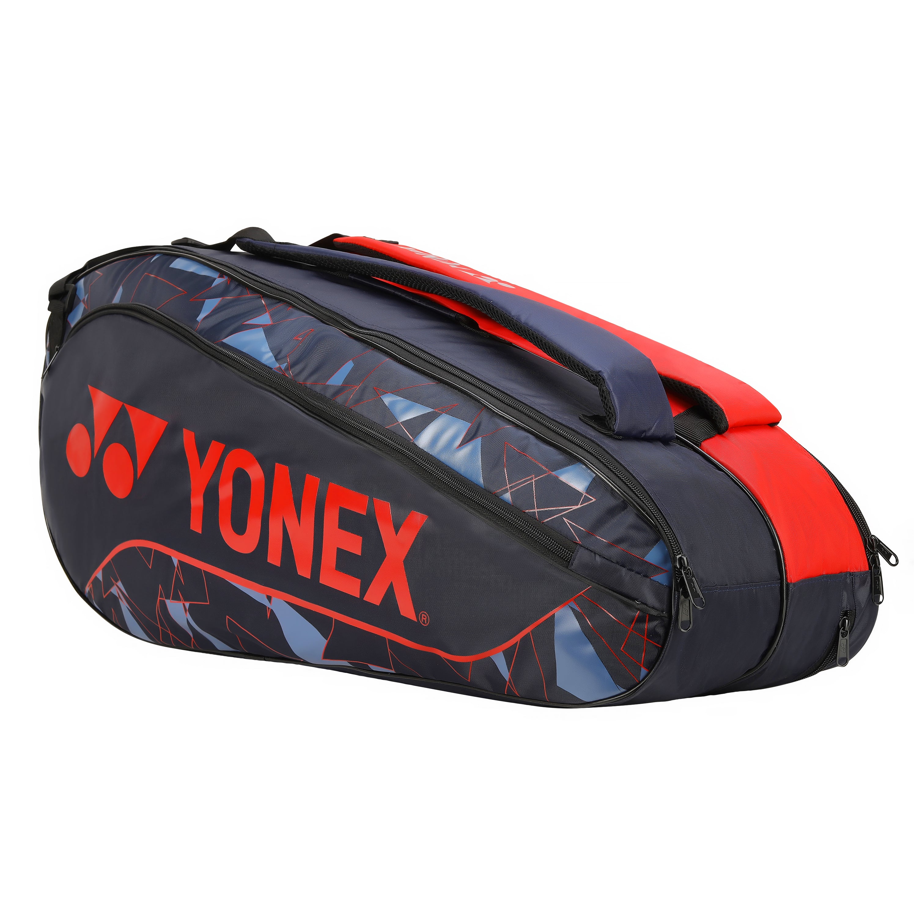Yonex 2326 T01 BT6 Badminton Kitbag (With Shoe Pocket) Indigo Fog Hyper Red