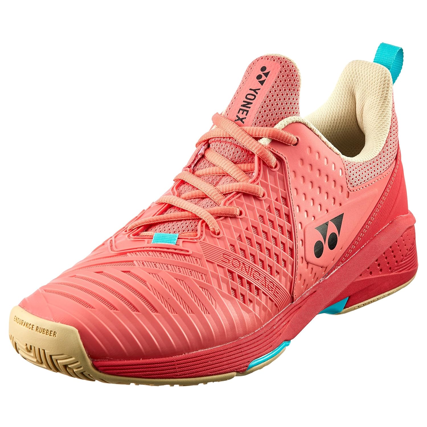 Yonex Sonicage 3 Tennis Shoe Power Cushion Coral Red