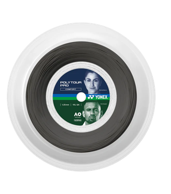 Yonex Poly Tour Pro 1.25mm Reel 16L GA 200M Tennis String Graphtite
