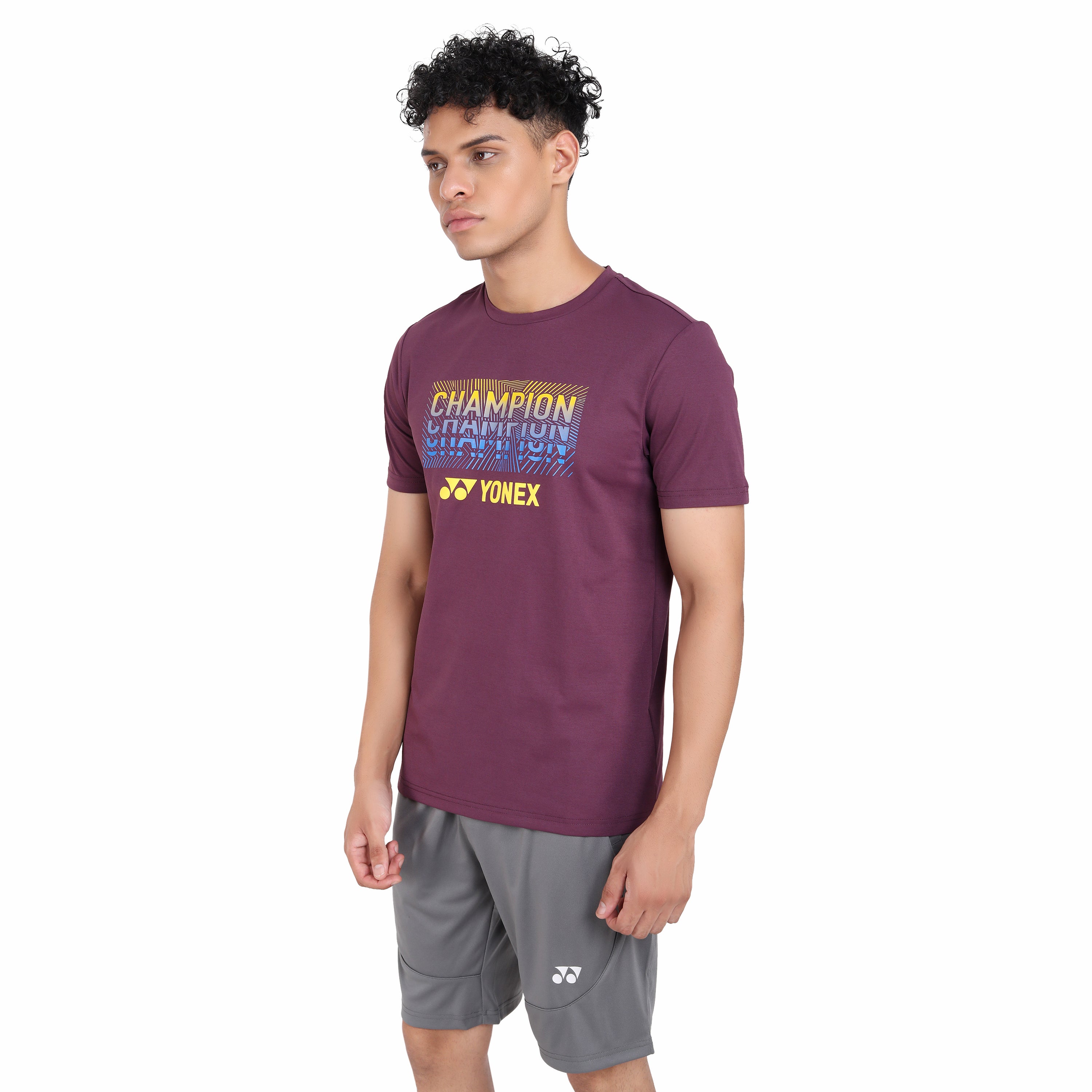 Yonex 2331 Mens Round Neck T-Shirt Apparel ITALIAN PLUM