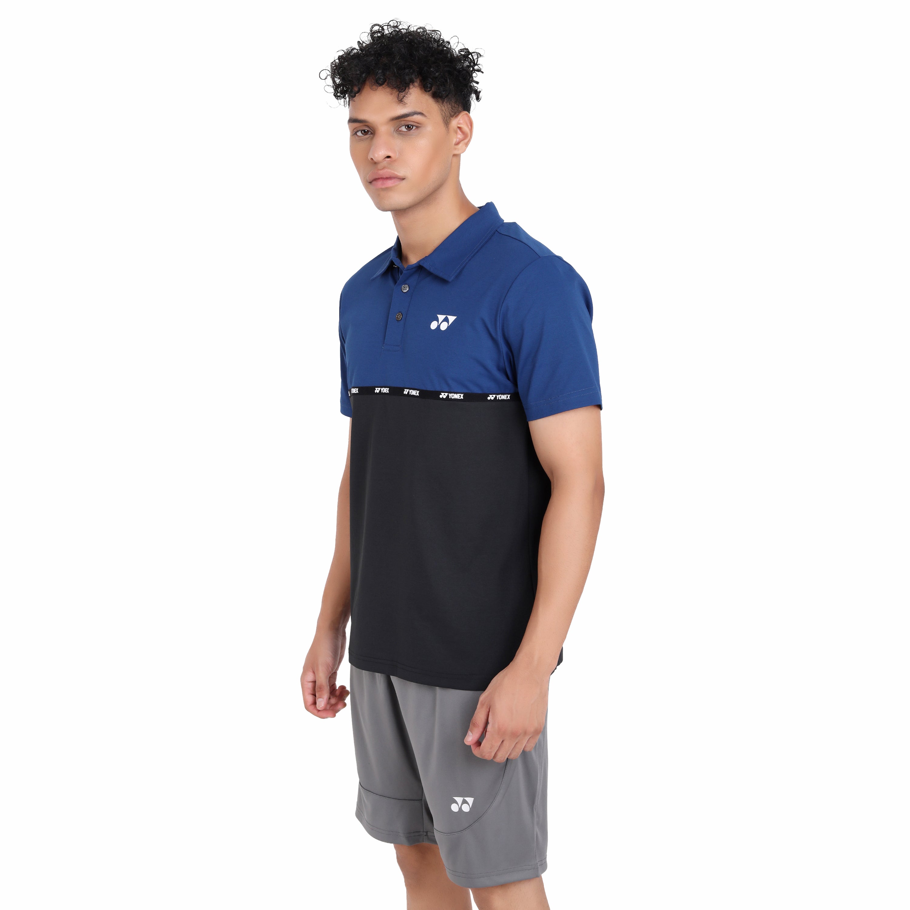 Yonex 2418 Mens Polo Collar T-Shirt Apparel Navy Peony