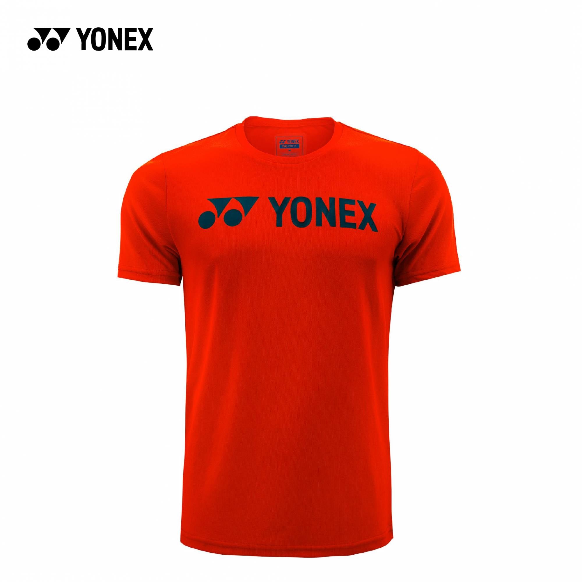 Yonex 1007 Mens T-Shirt Apparel Cherry Tomato Black
