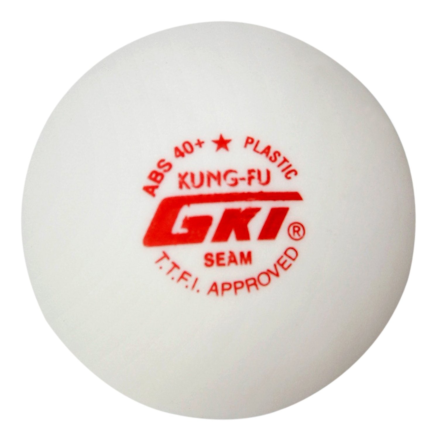 GKI Kung Fu(6 Balls) 1-Star Abs Plastic 40+ Seam Table Tennis Ball