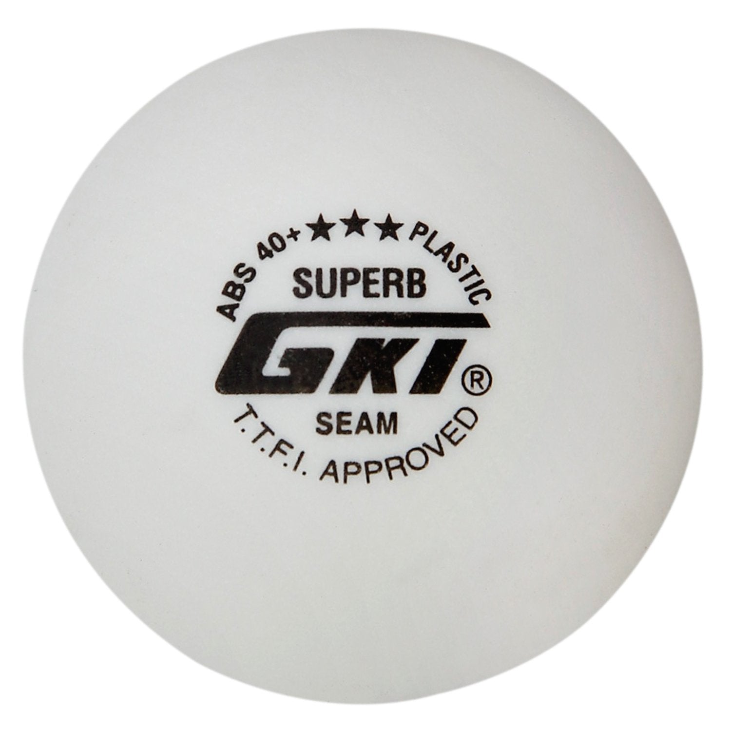 GKI Superb(6 Balls) 3-Star Abs Plastic 40+ Seam Table Tennis Ball
