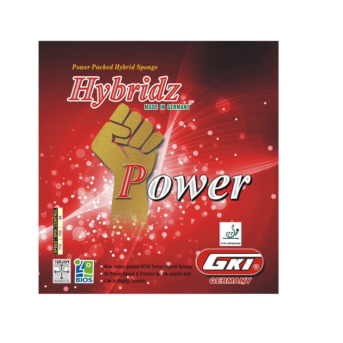 GKI Hybridz Power Table Tennis Rubber OllSport