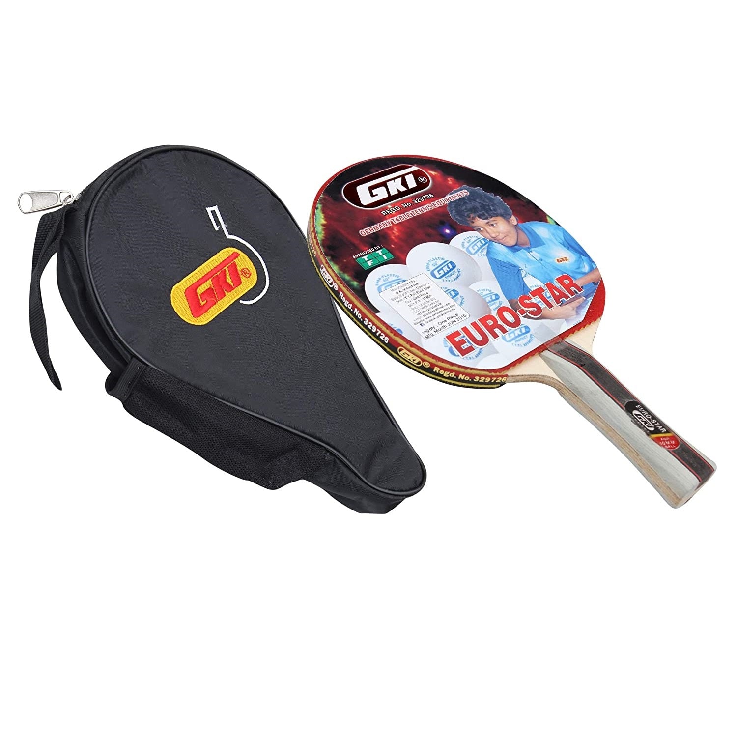 GKI Euro Star Table Tennis Bat
