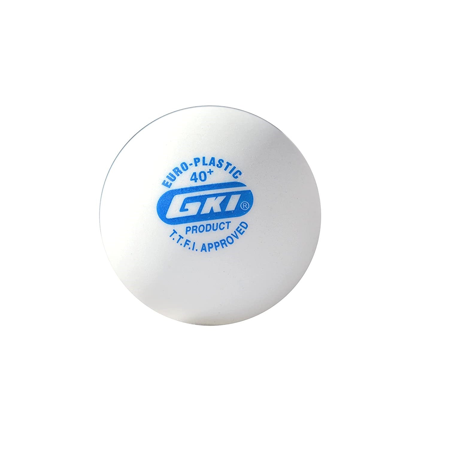 GKI Euro Plastic(6 Balls) 2-Star 40+ Seamless Table Tennis Ball