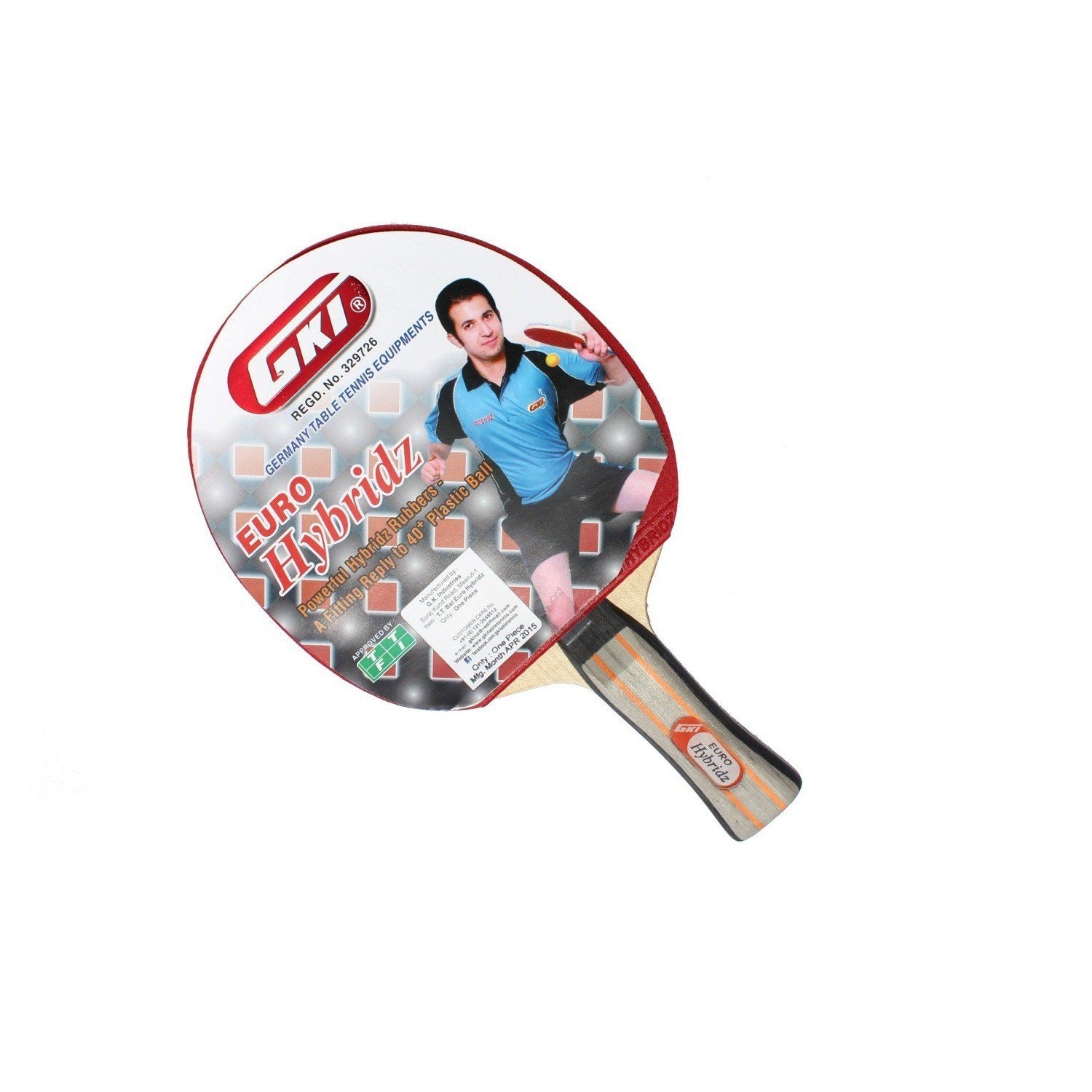 GKI Euro Hybridz Table Tennis Bat