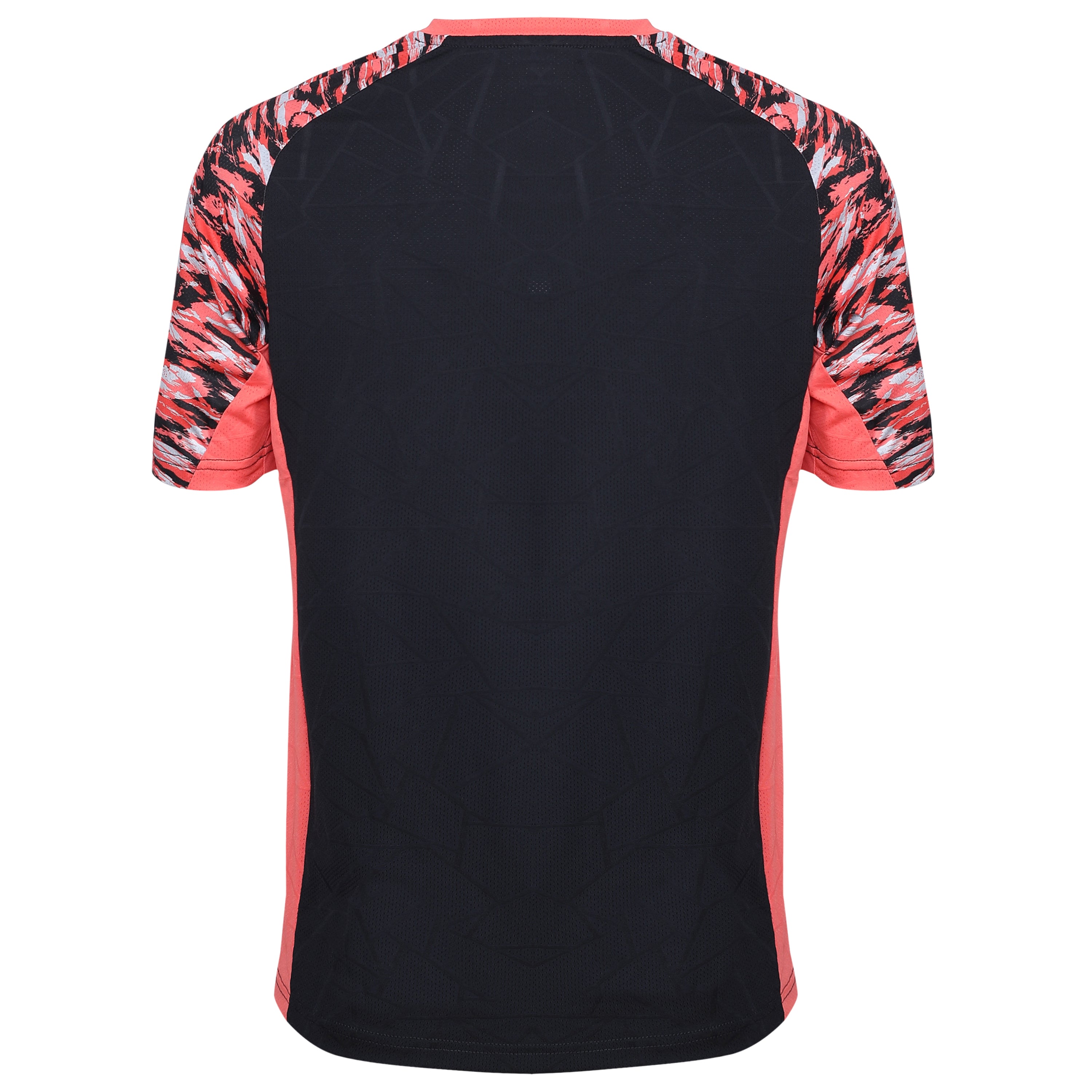Yonex 2322 Mens Round Neck T-Shirt Apparel HOT CORAL JET BLACK
