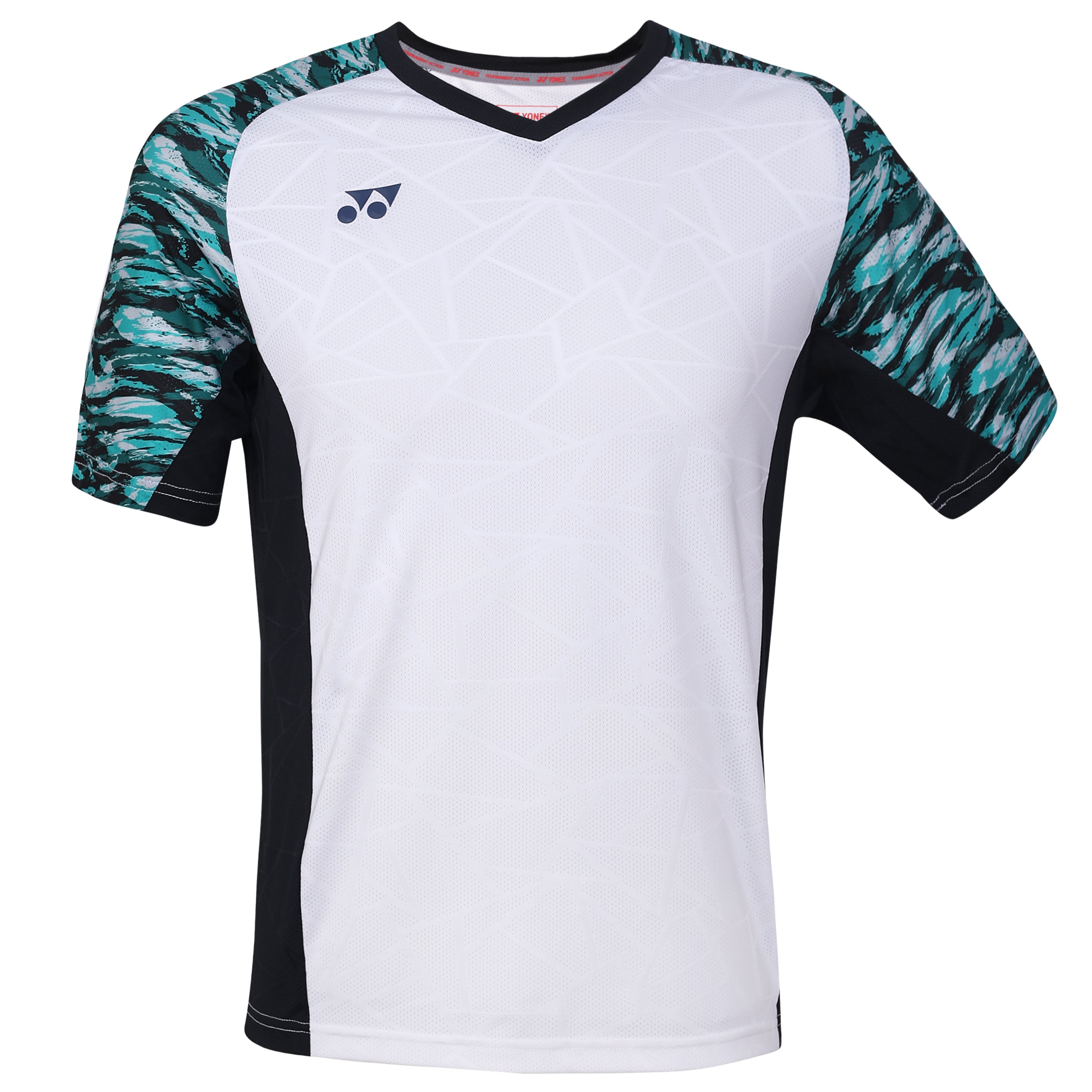 Yonex 2322 Mens Round Neck T-Shirt Apparel SPECTRA GREEN WHITE