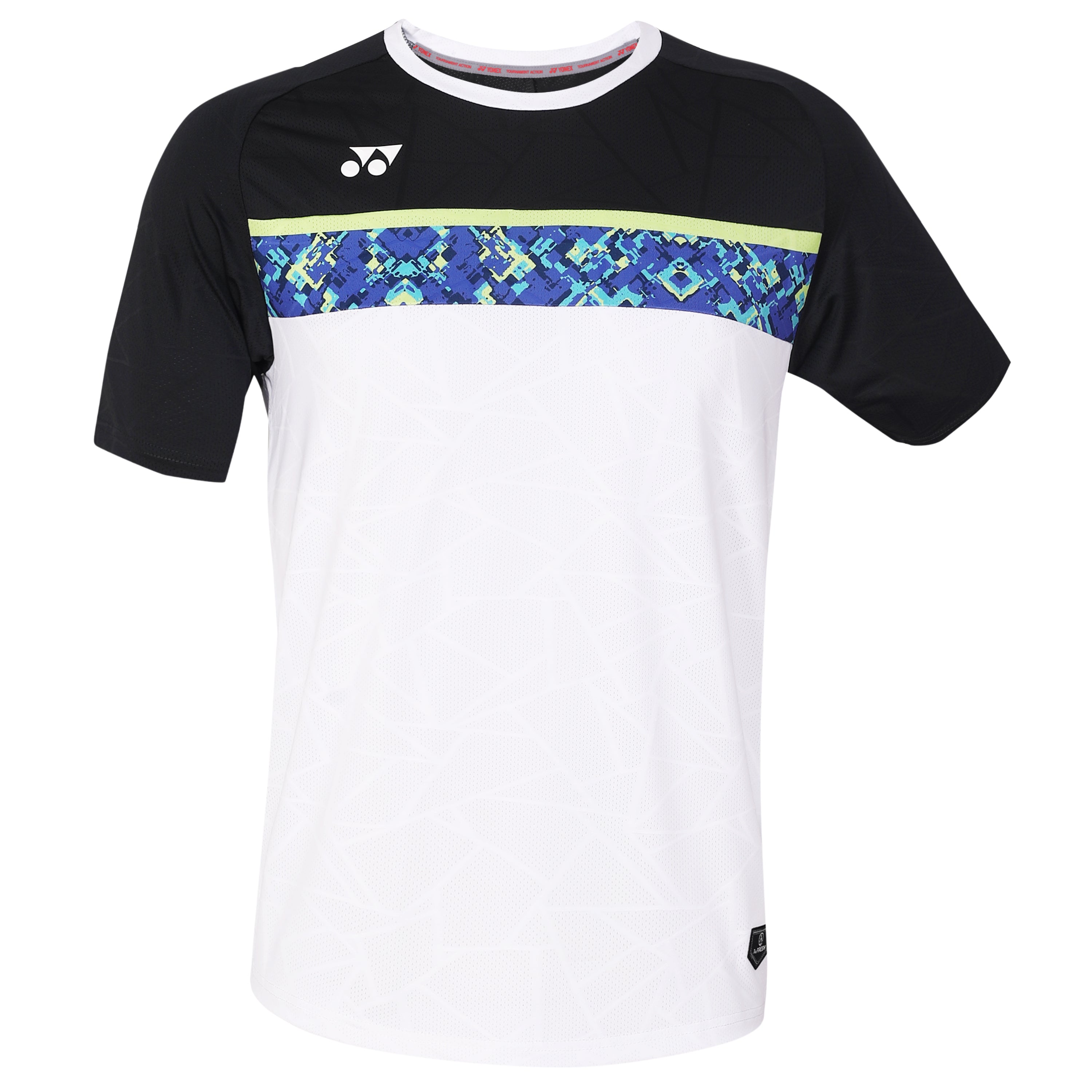 Yonex 2319 Mens Round Neck T-Shirt Apparel JET BLACK WHITE