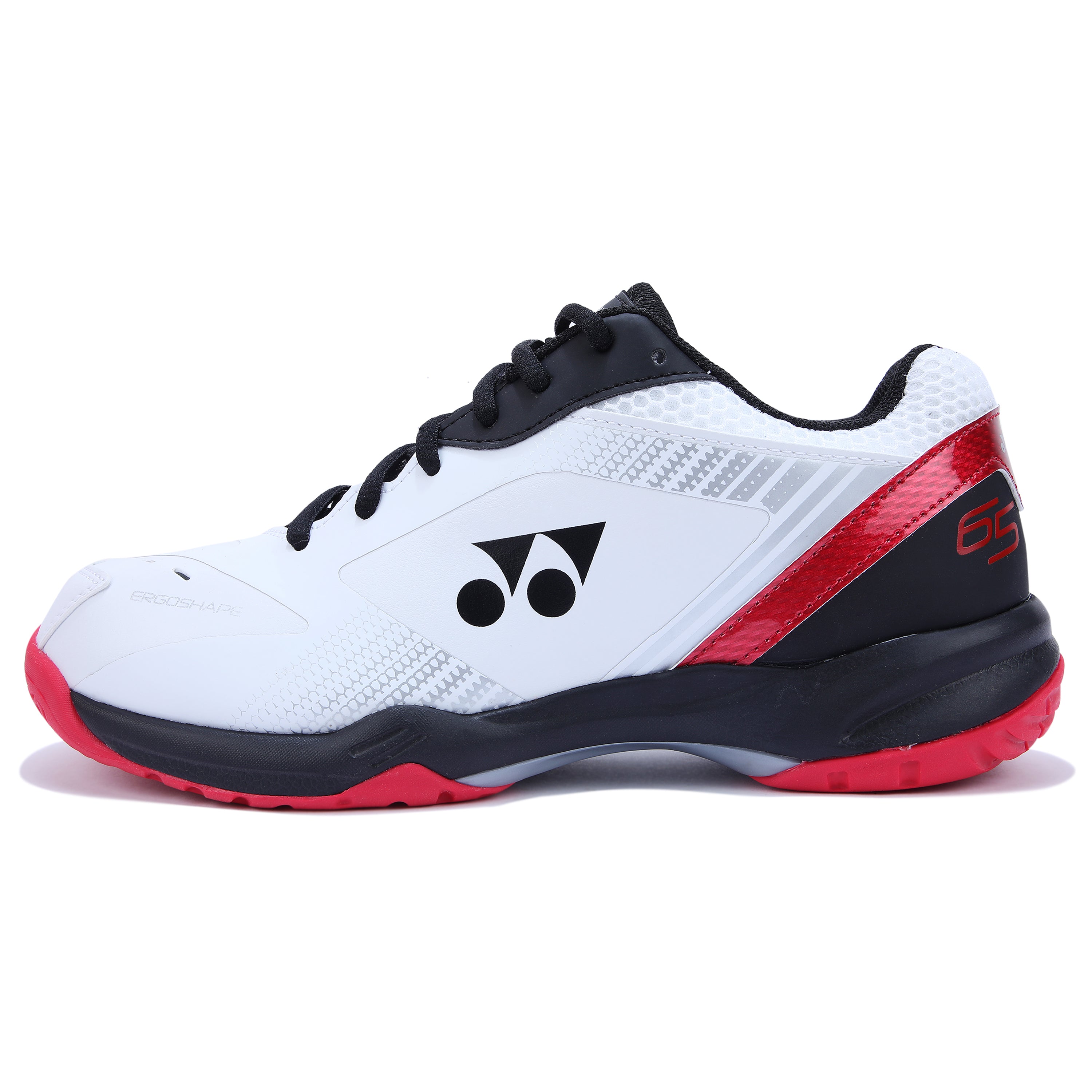 Yonex Power Cushion SHB65 X3 EX Badminton Shoes (ERGO SHAPE , WHITE RED)