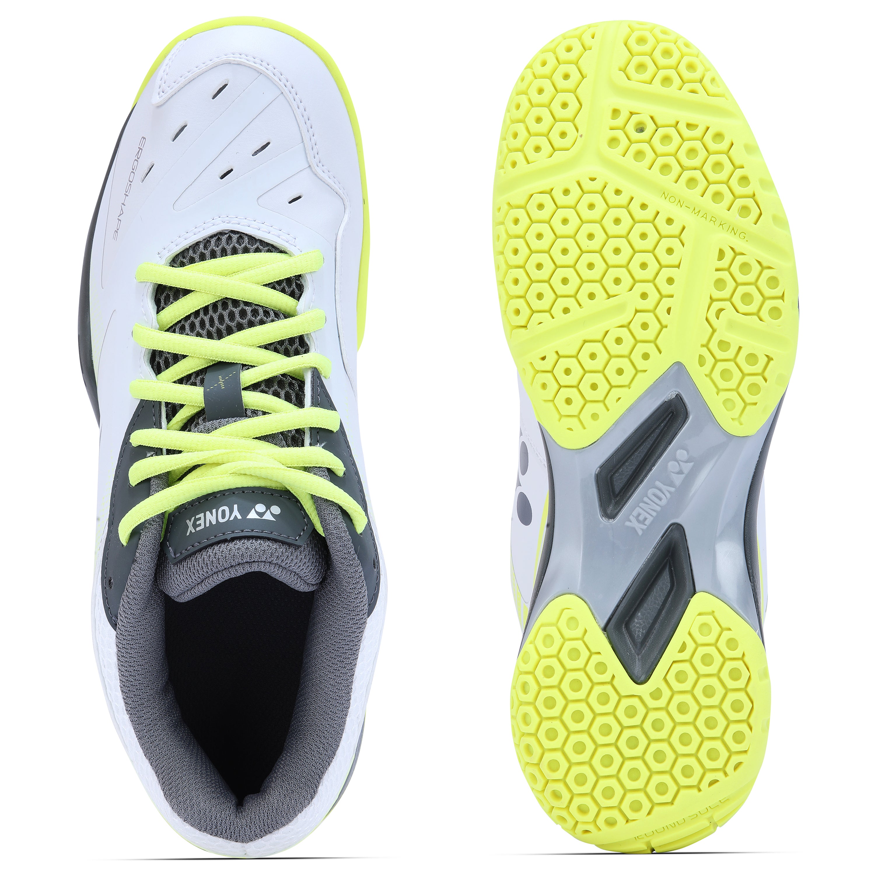 Yonex Power Cushion SHB65 X3 EX Badminton Shoes (ERGO SHAPE , WHITE LIME)