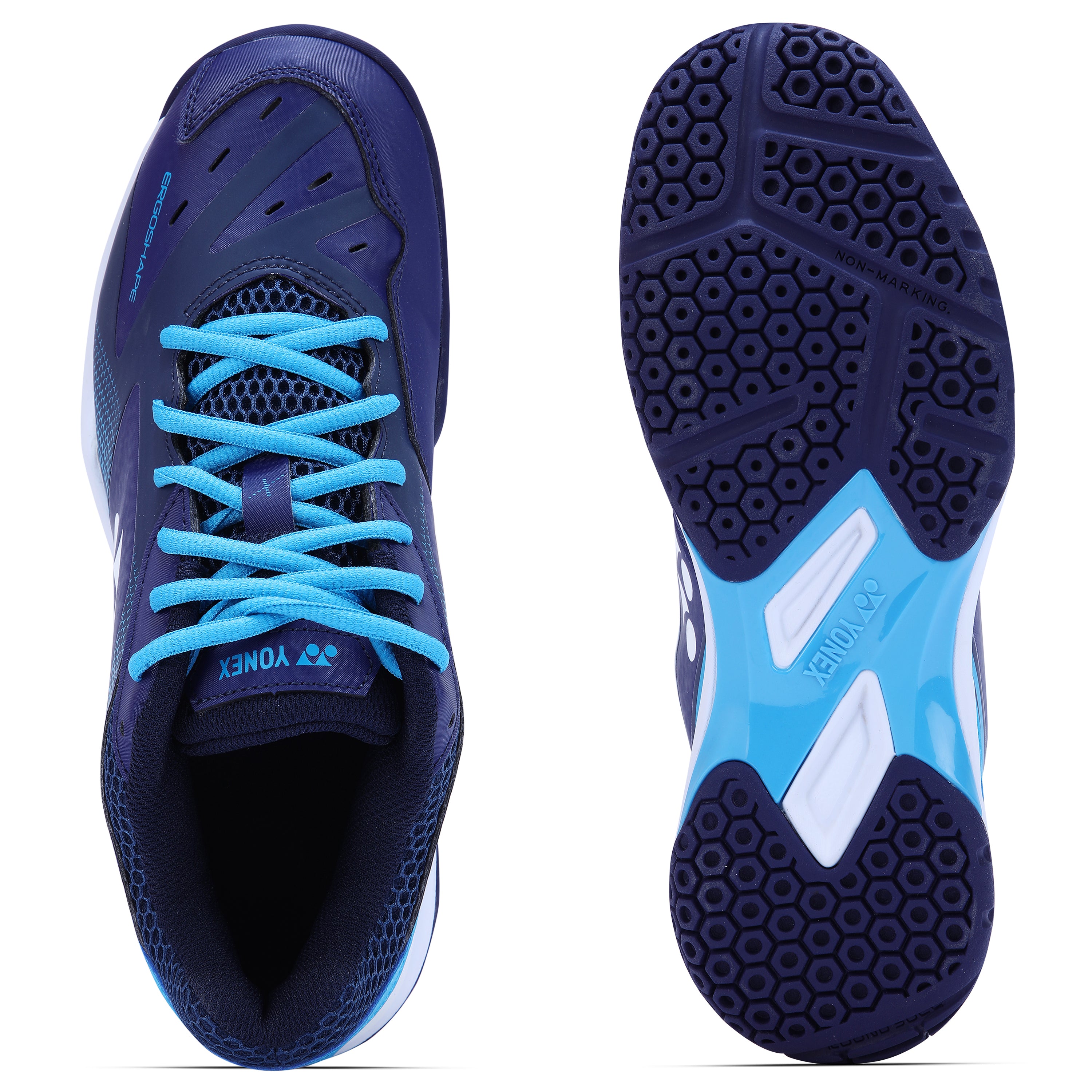 Yonex Power Cushion SHB65 X3 EX Badminton Shoes (ERGO SHAPE , NAVY BLUE)
