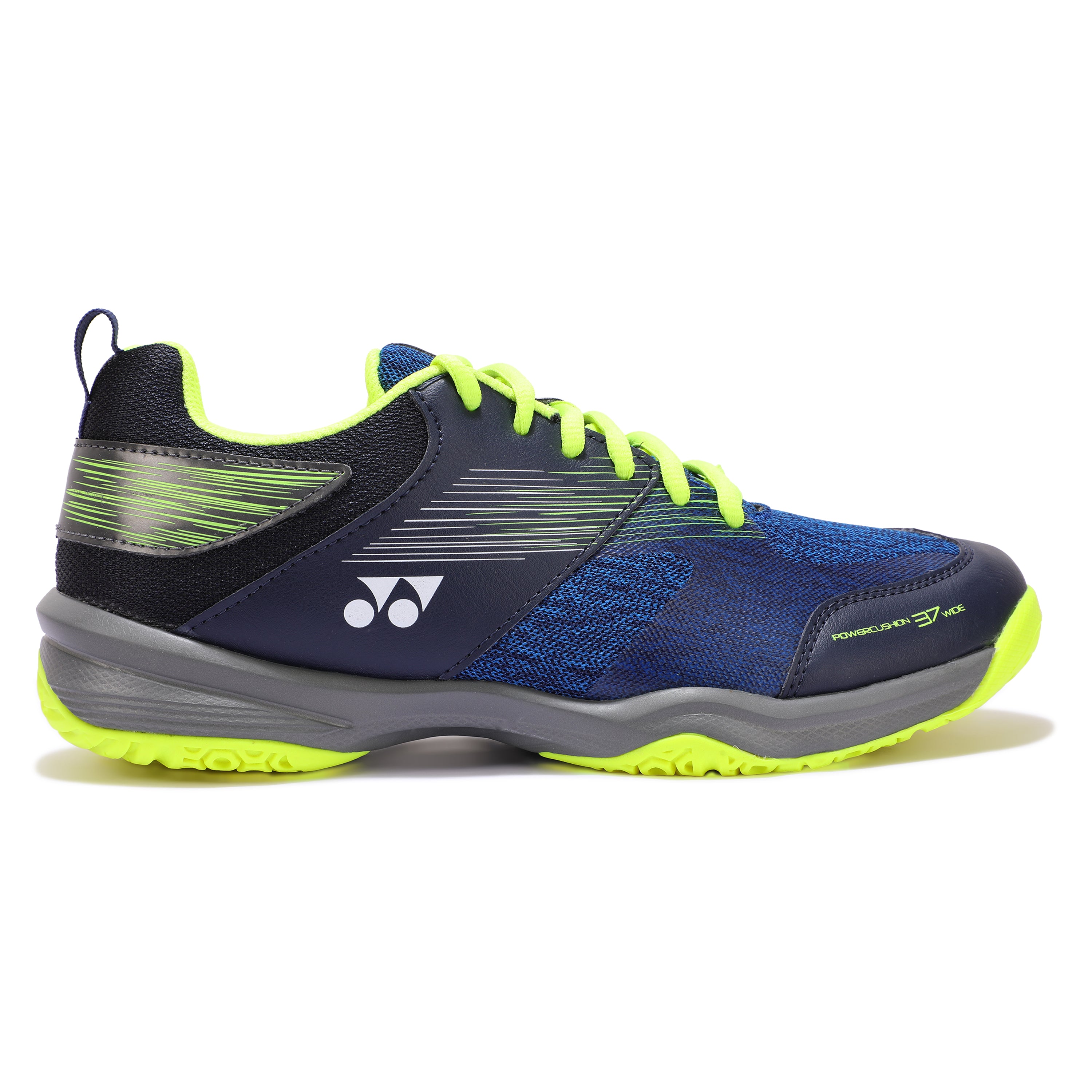 Yonex Shb 37Ex Power Cushion Wide Badminton Shoe (Navy Yellow)