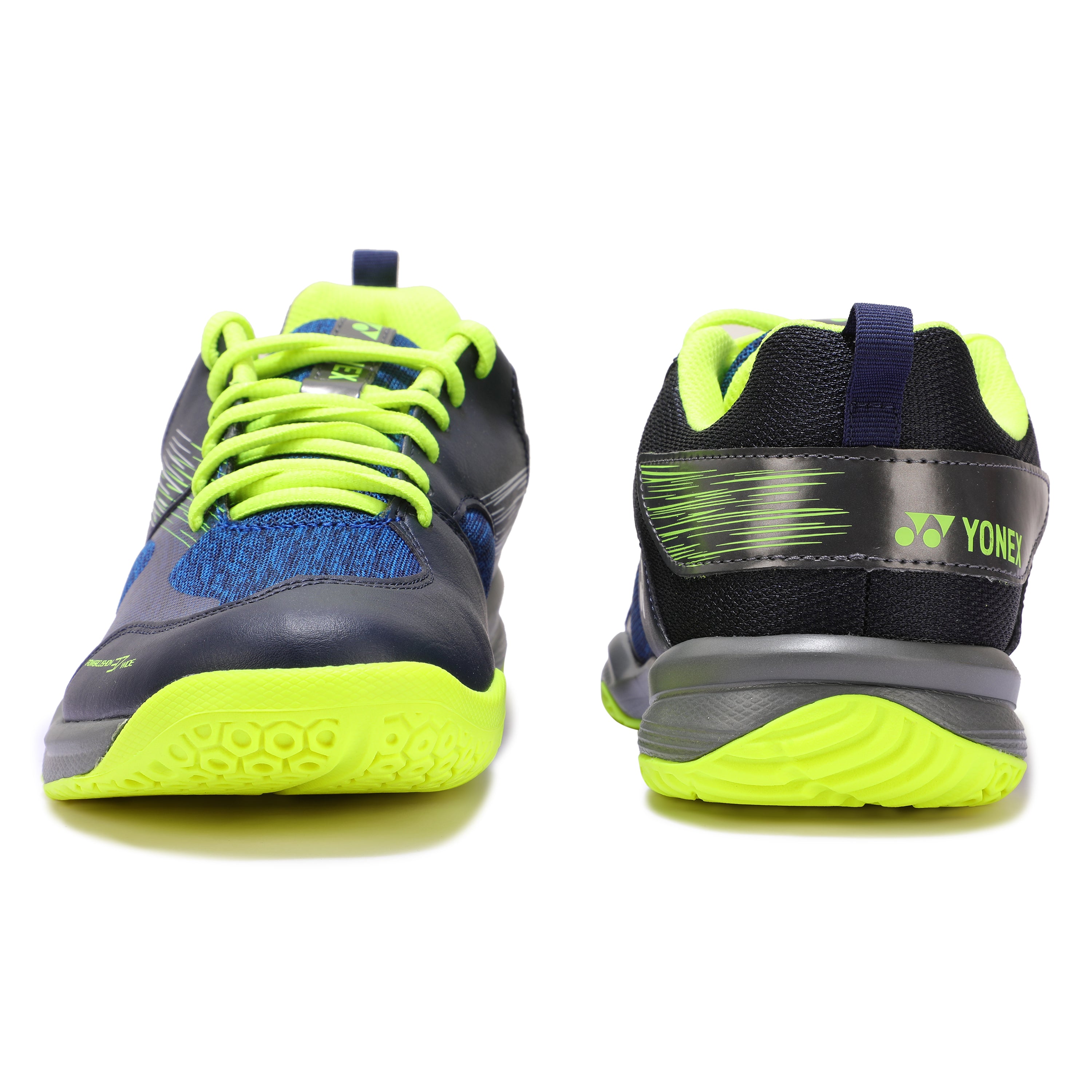 Yonex Shb 37Ex Power Cushion Wide Badminton Shoe (Navy Yellow)