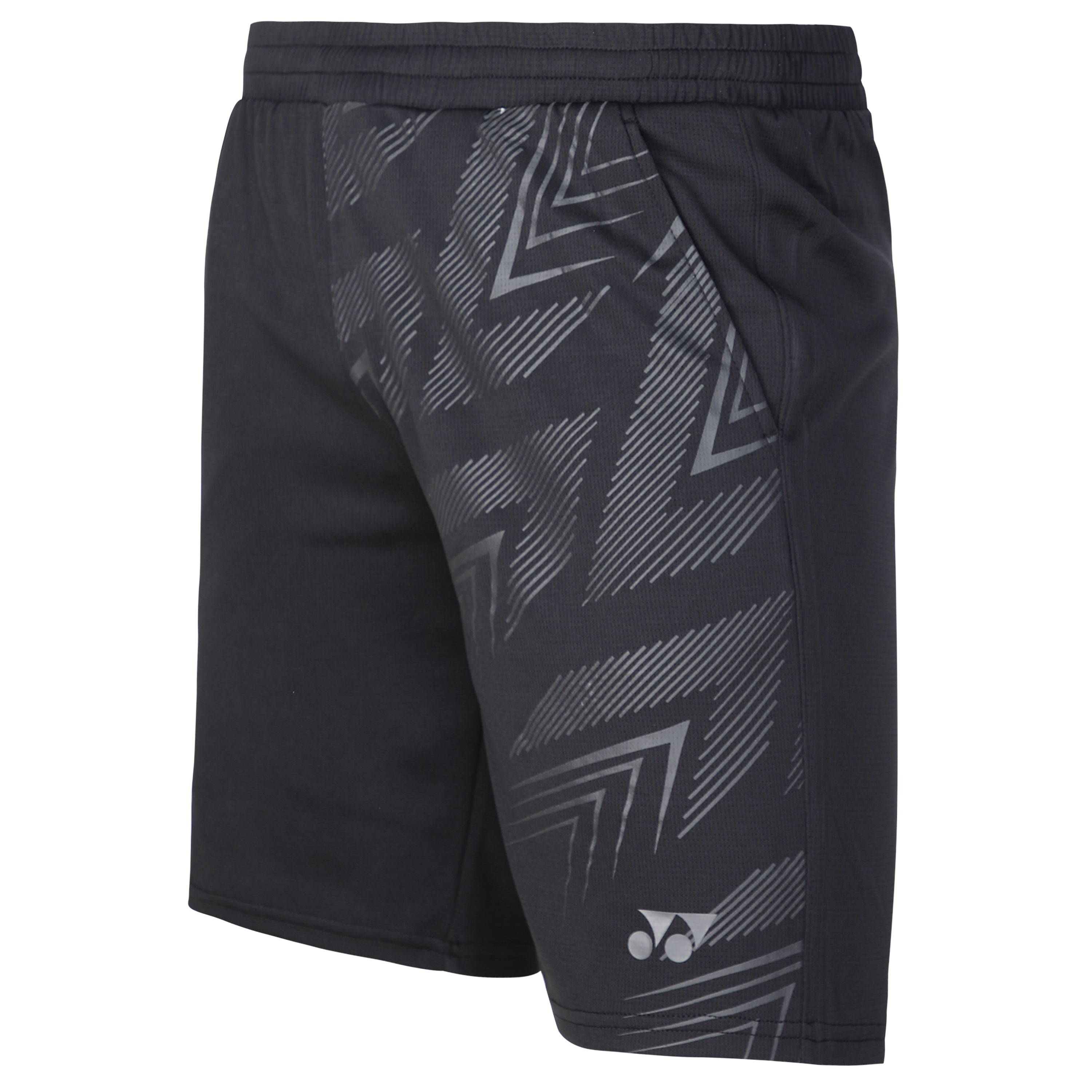 Yonex 2061 Mens Short Apparel Jet Black Steel Gray