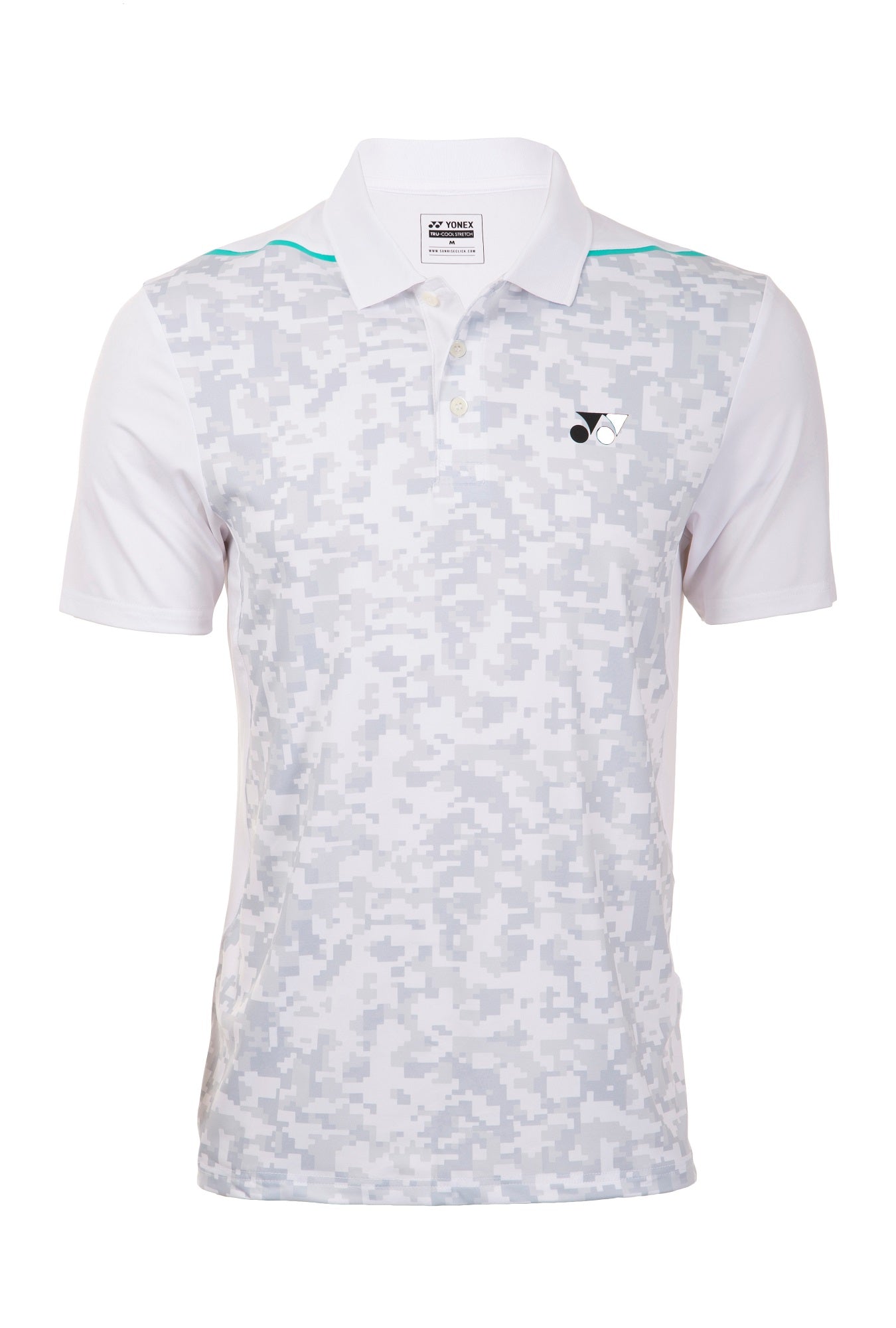 Yonex 1719 Mens Polo Collar T-Shirt Apparel (WHITE)