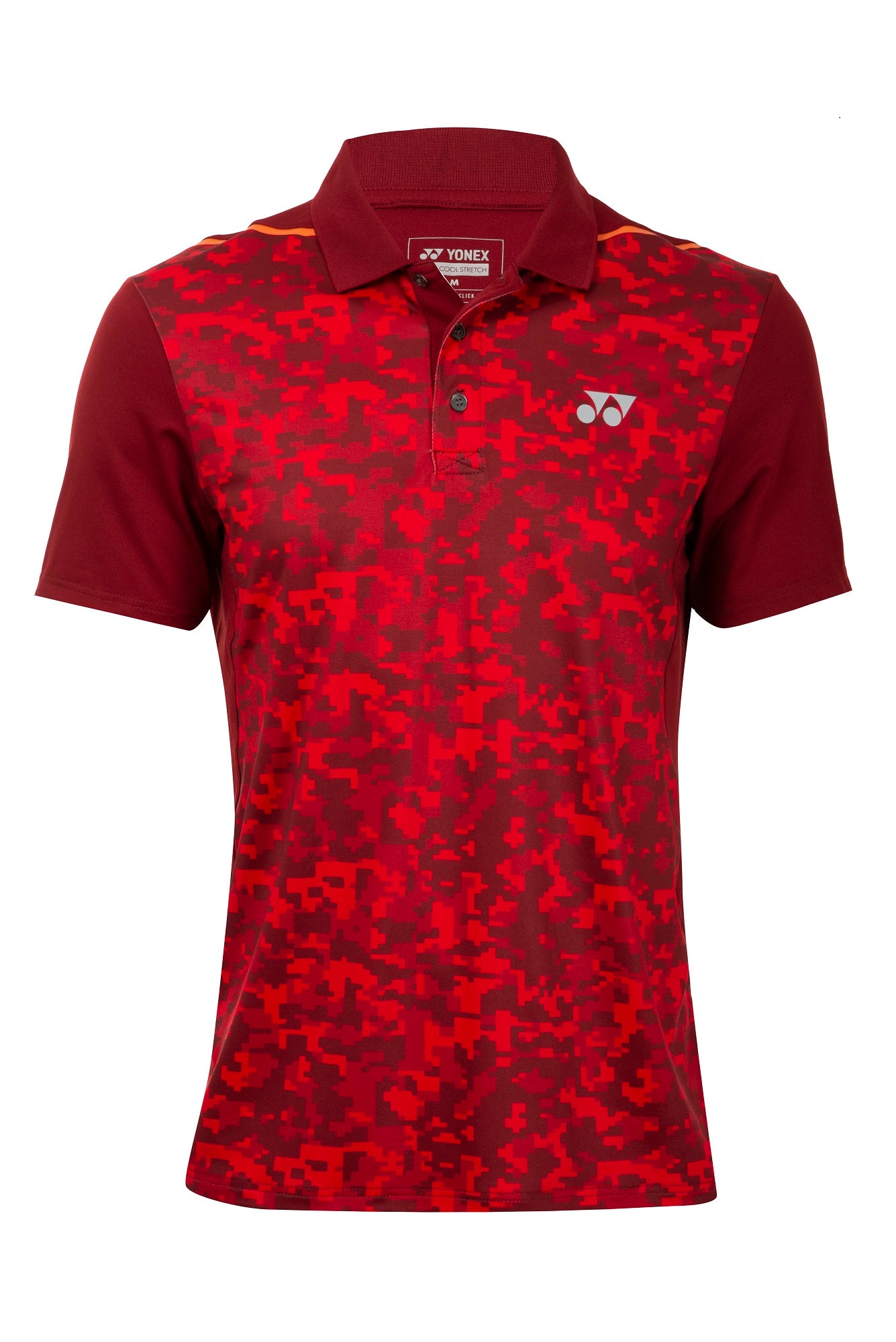 Yonex 1719 Mens Polo Collar T-Shirt Apparel (Sun Dried Tomato)
