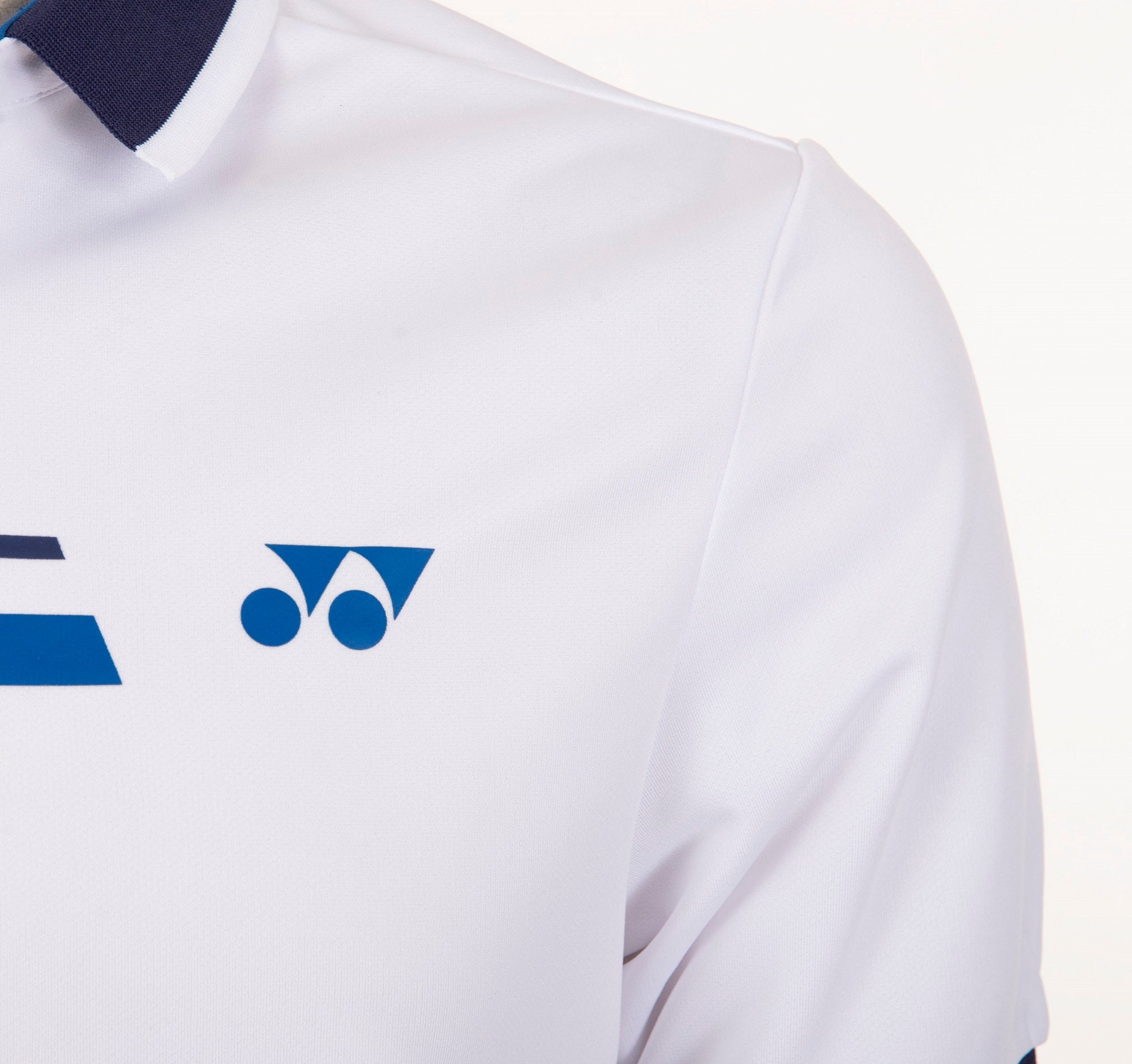 Yonex 1558 Mens Polo Collar T-Shirt Apparel (WHITE)