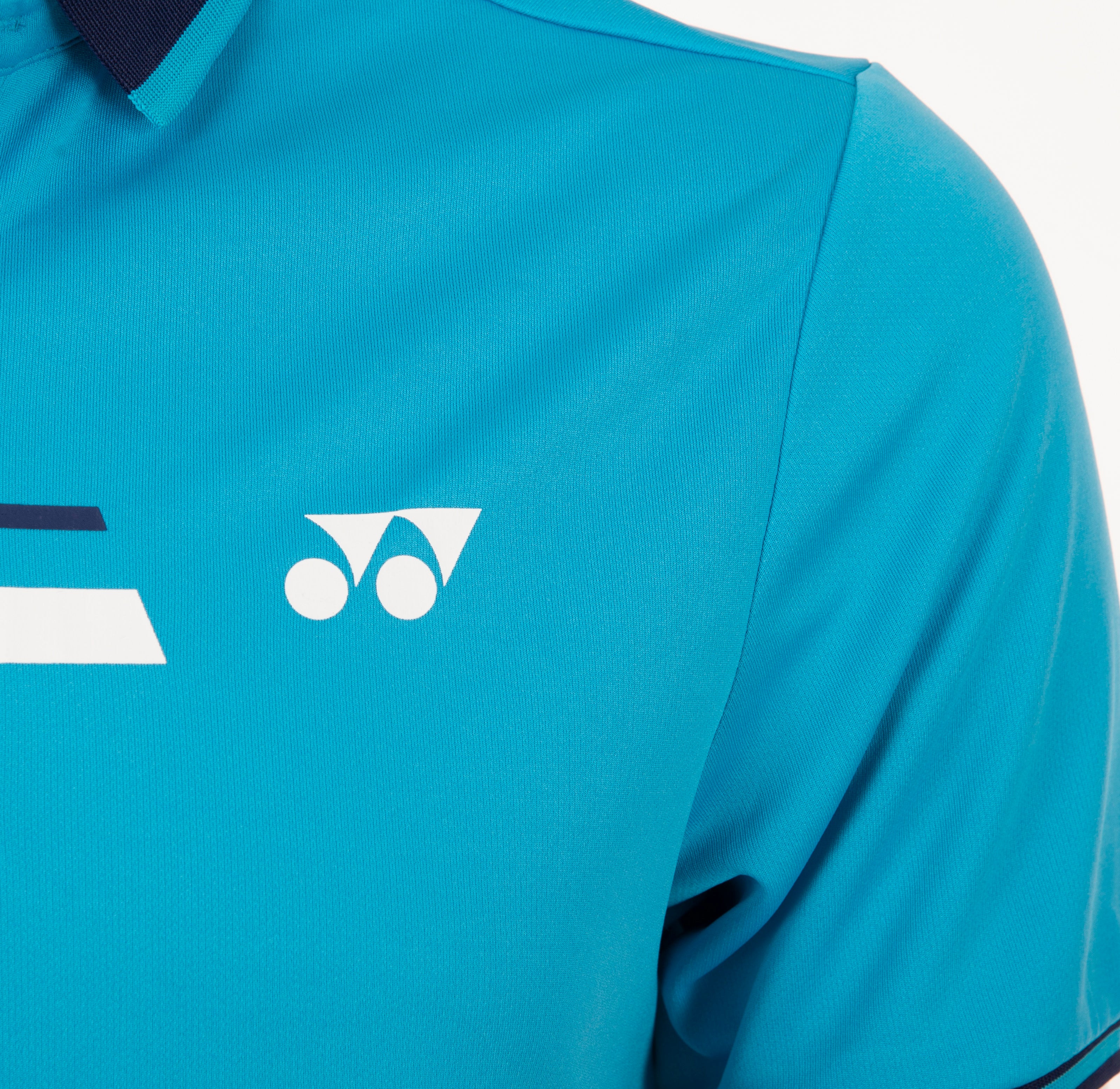 Yonex 1558 Mens Polo Collar T-Shirt Apparel (CYAN BLUE)
