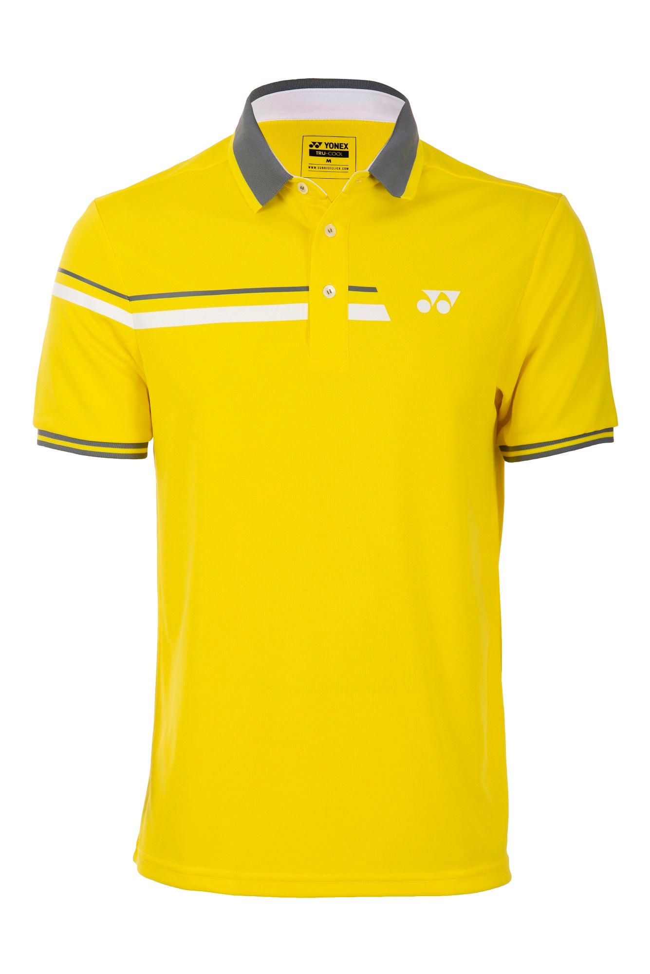 Yonex 1558 Mens Polo Collar T-Shirt Apparel (BLAZING YELLOW)