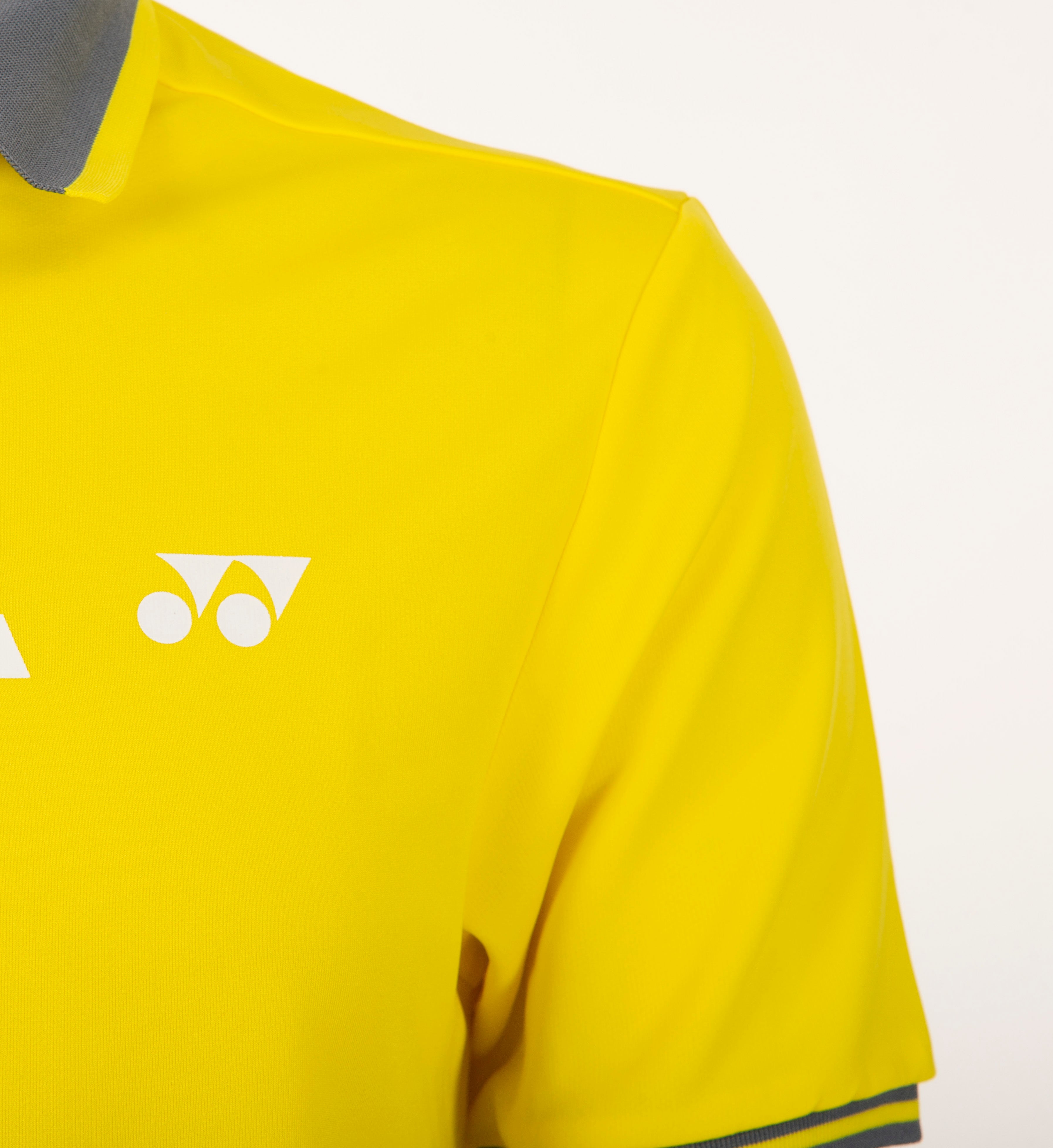 Yonex 1558 Mens Polo Collar T-Shirt Apparel (BLAZING YELLOW)