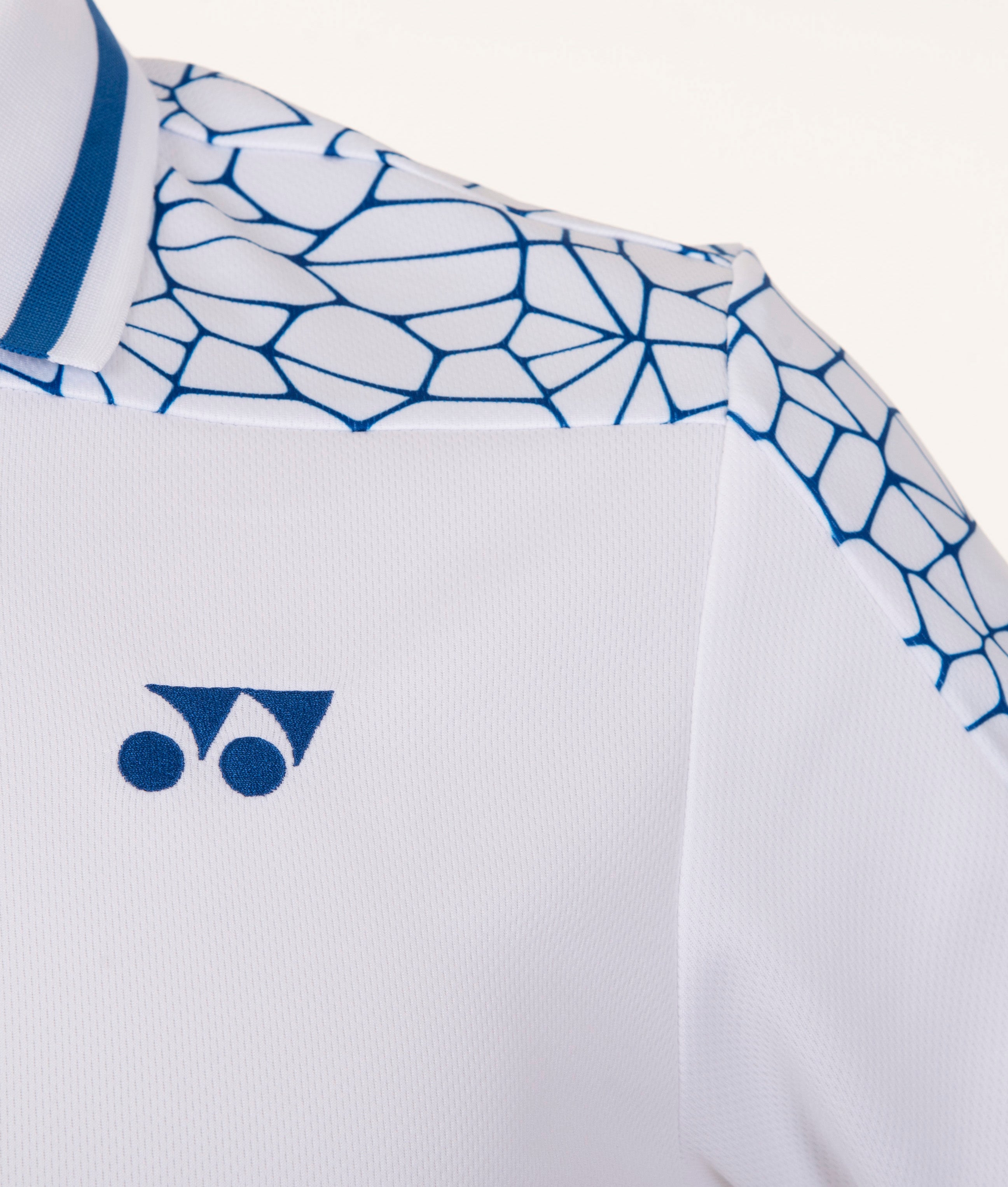 Yonex 1716 Mens Polo Collar T-Shirt Apparel (WHITE)