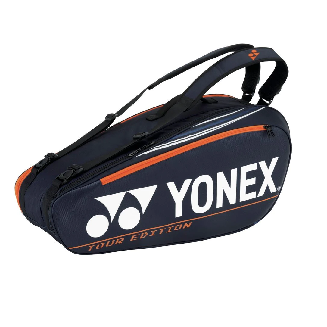 Yonex Pro 92026EX Silver BT6 Tournament Badminton Kitbag Dark Navy