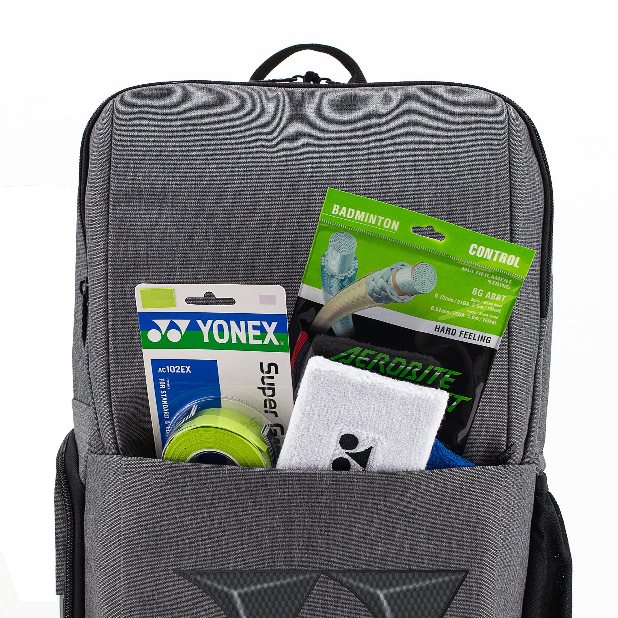 Yonex 22812X Backpack (With Shoe Pocket) Badminton Kitbag Grey