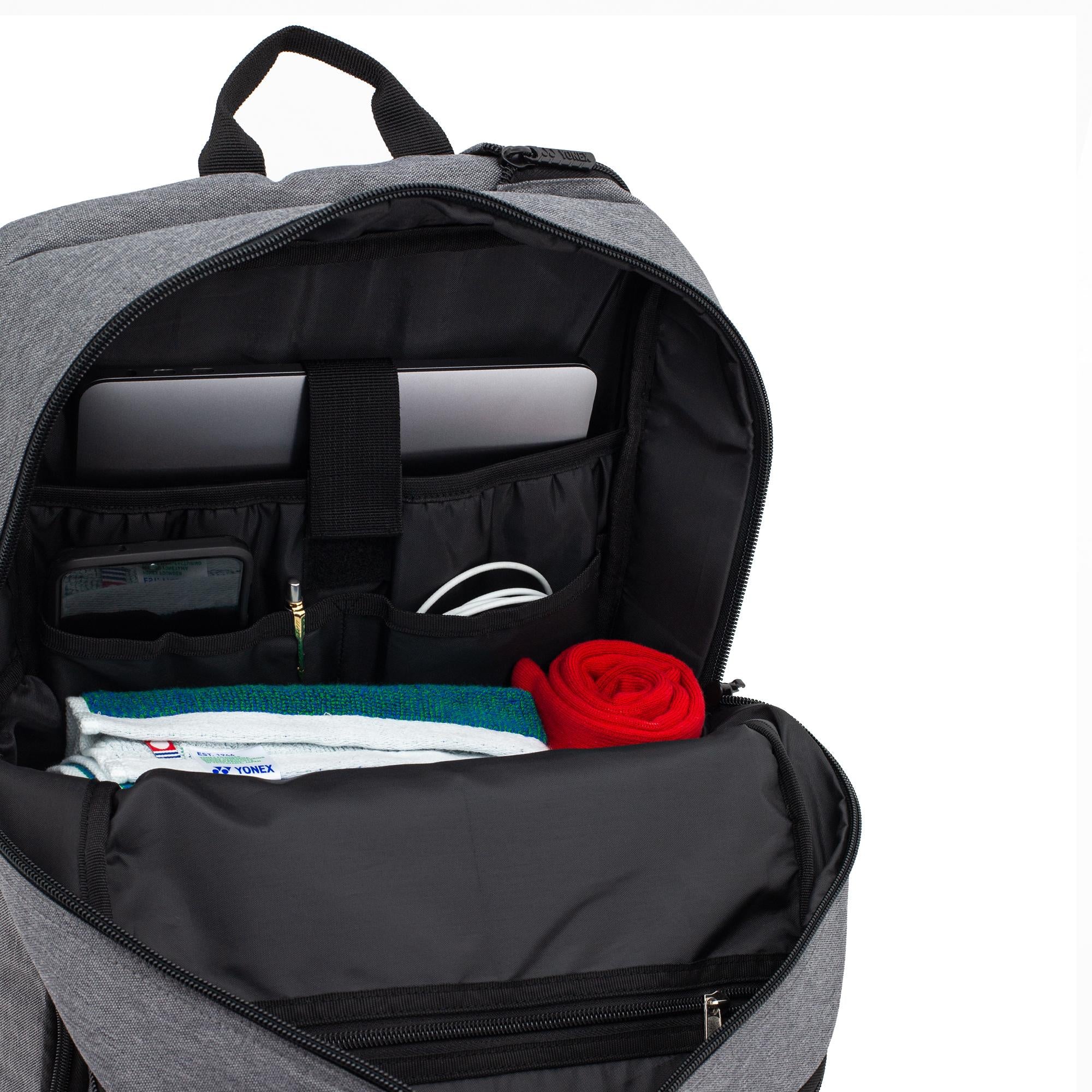 Yonex 22812X Backpack (With Shoe Pocket) Badminton Kitbag Grey