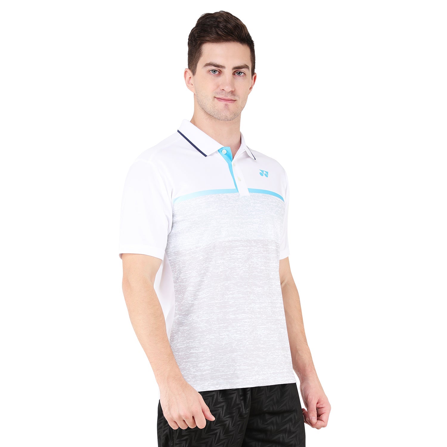 Yonex 1291 Mens Polo Collar T-Shirt Apparel White