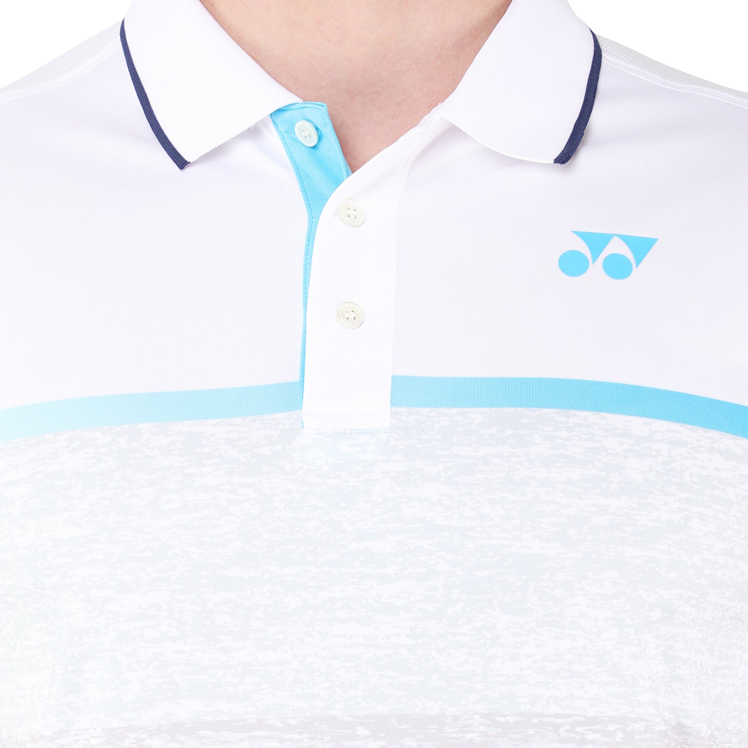 Yonex 1291 Mens Polo Collar T-Shirt Apparel White