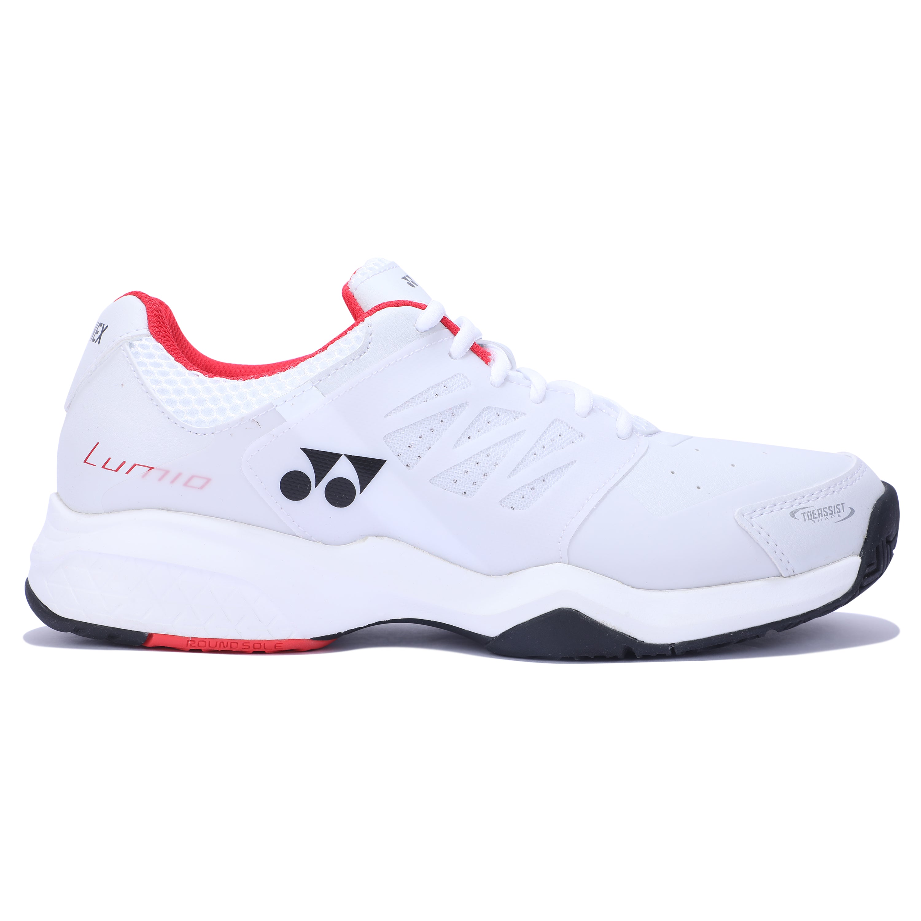 YONEX LUMIO 3 EX TENNIS SHOE POWER COUSIN (WHITE RED)