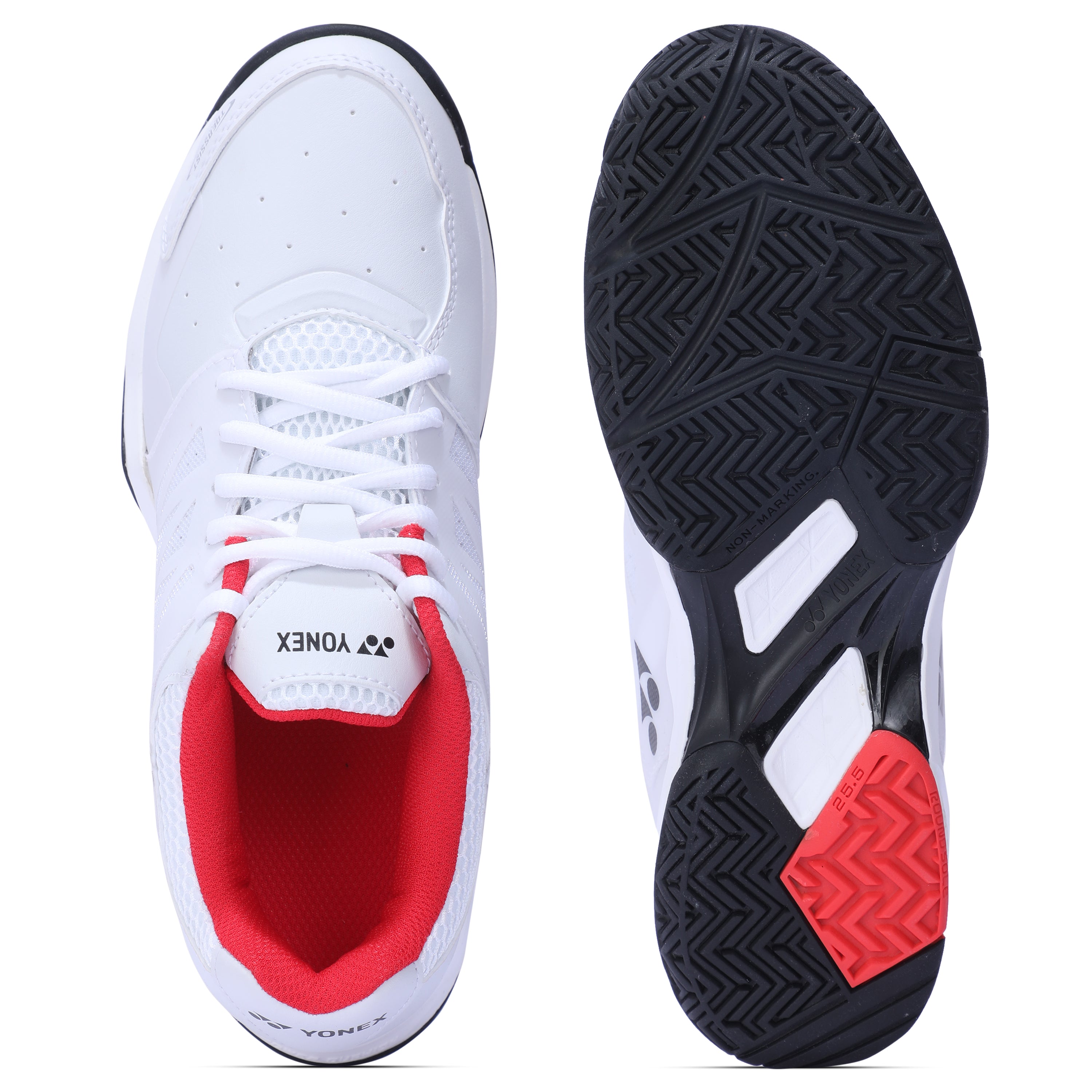 YONEX LUMIO 3 EX TENNIS SHOE POWER COUSIN (WHITE RED)